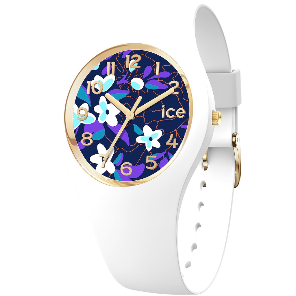 ice-watch Quarzuhr »ICE flower - Digital purple - Small - 3H, 021734«