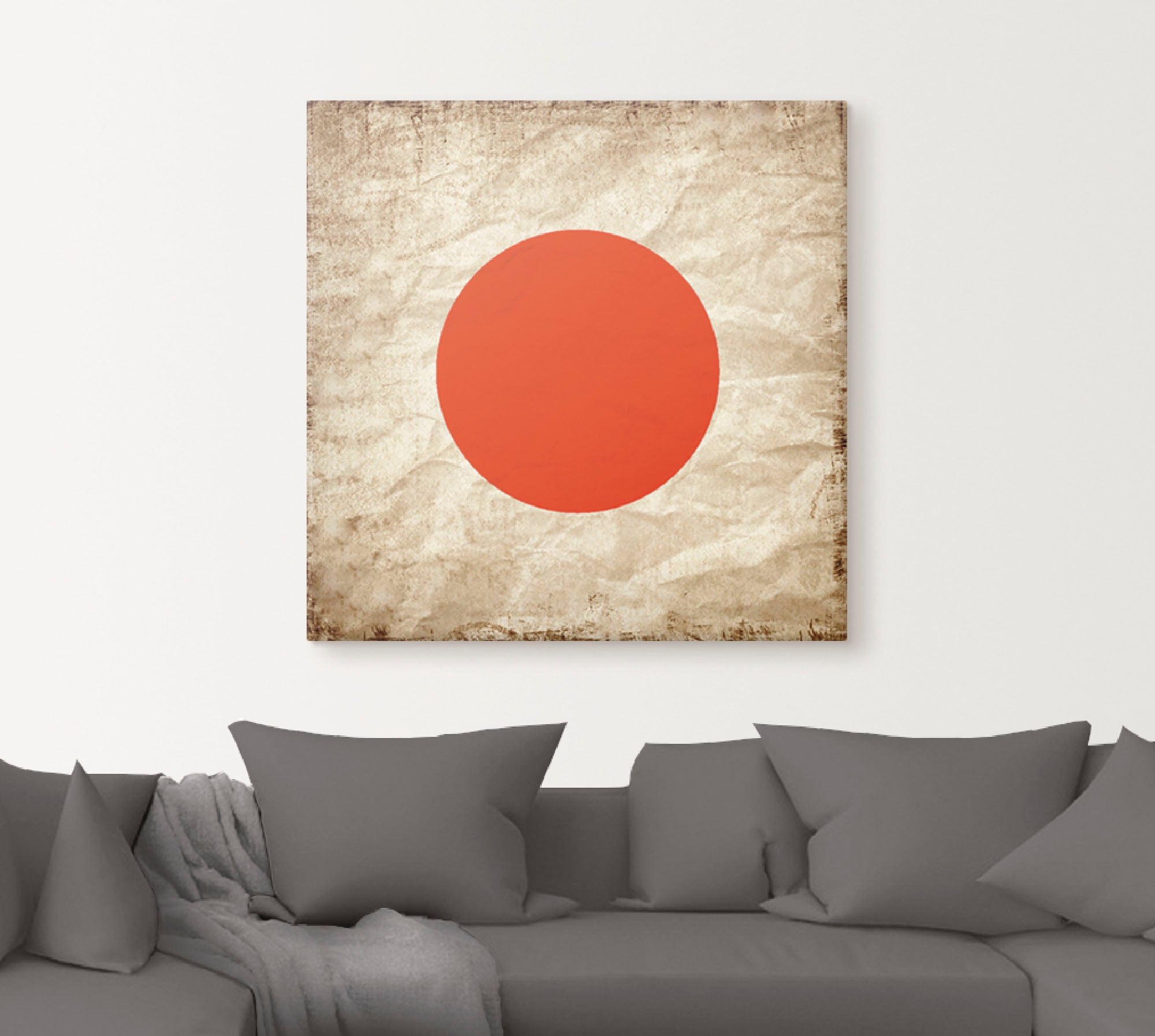Artland Wandbild »Japanische Flagge Japan Symbol« Zeichen 1 Stk. tlg. als Leinwandbild, Wandaufkleber in verschied. Größen