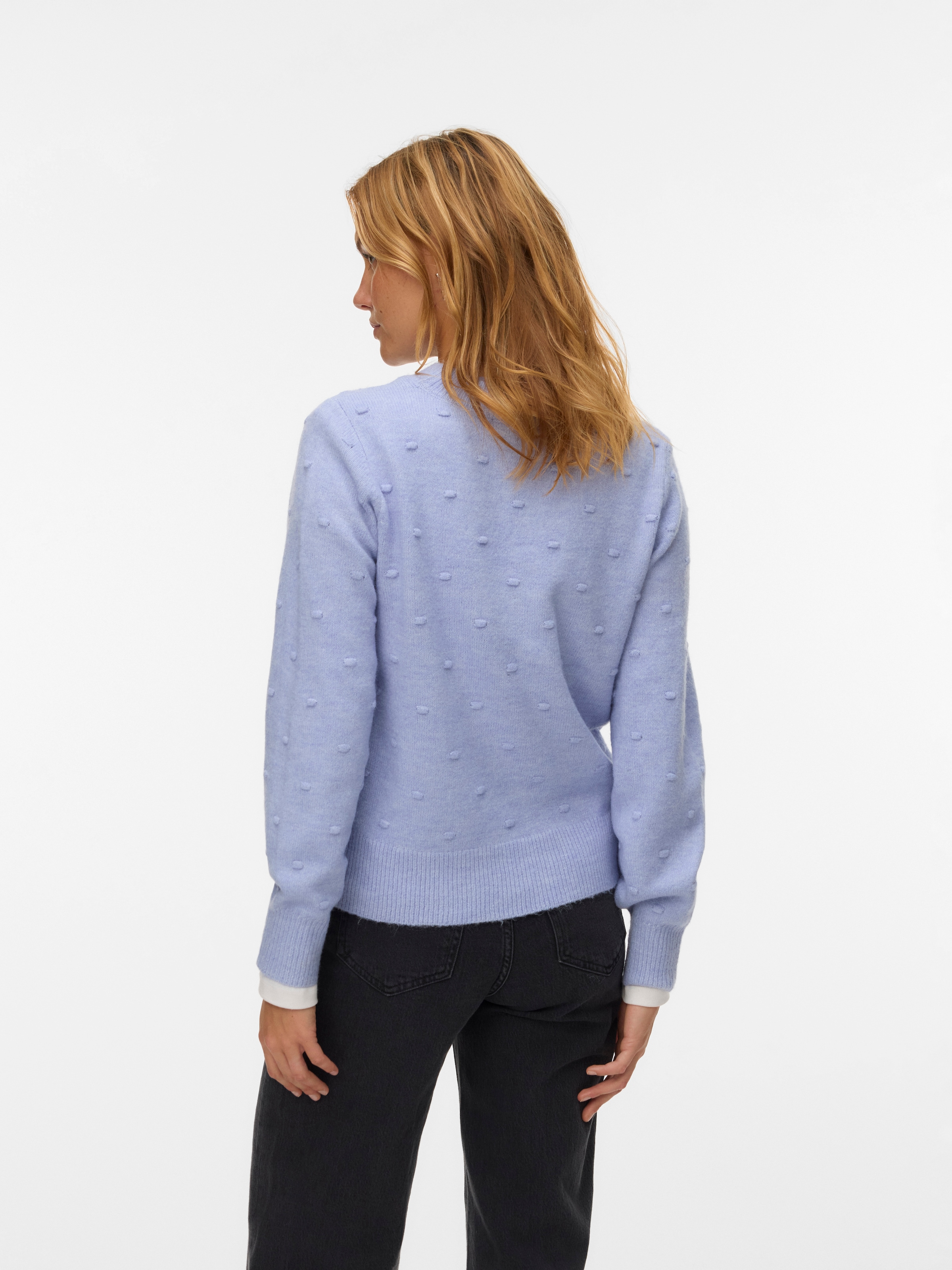 Vero Moda Rundhalspullover »VMFRANCESCA LS O-NECK PULLOVER BOO«
