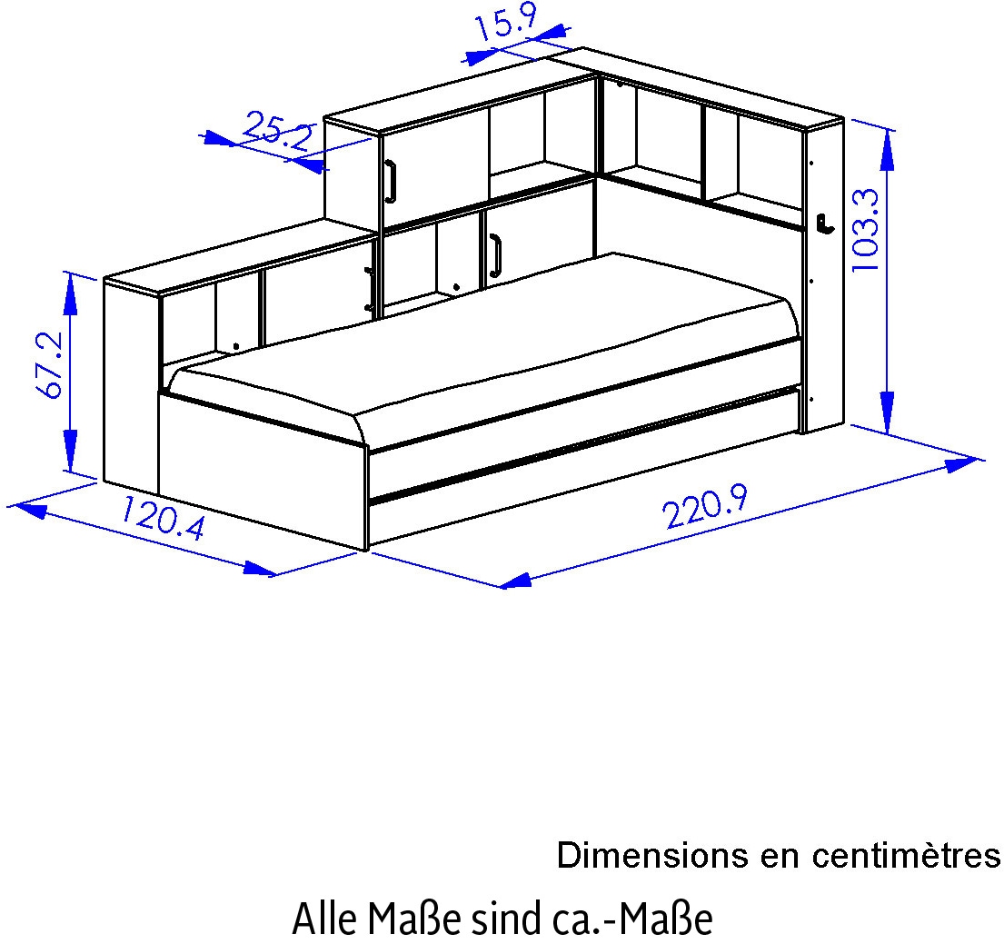 Gami Schlafzimmer-Set Ideal für Kinder und Jugendzimmer