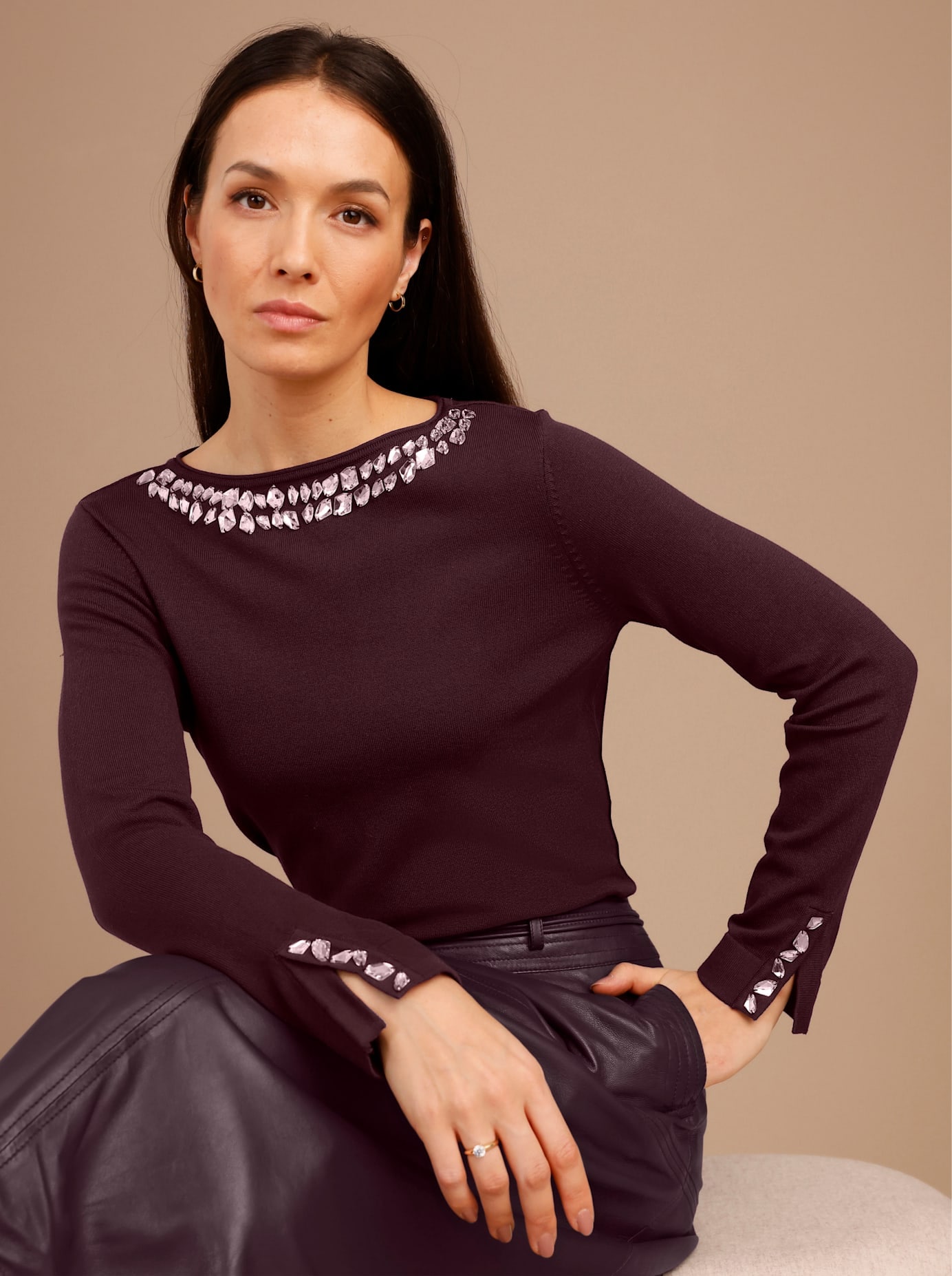 CREATION L PREMIUM Strickpullover »Lyocell-Viskose-Pullover«