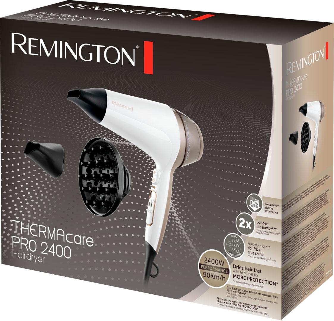 Remington Haartrockner »D5720 Thermacare PRO 2400«, 2300 W, angenehmes Trocknen durch geringe Lautstärke und weniger Hitze