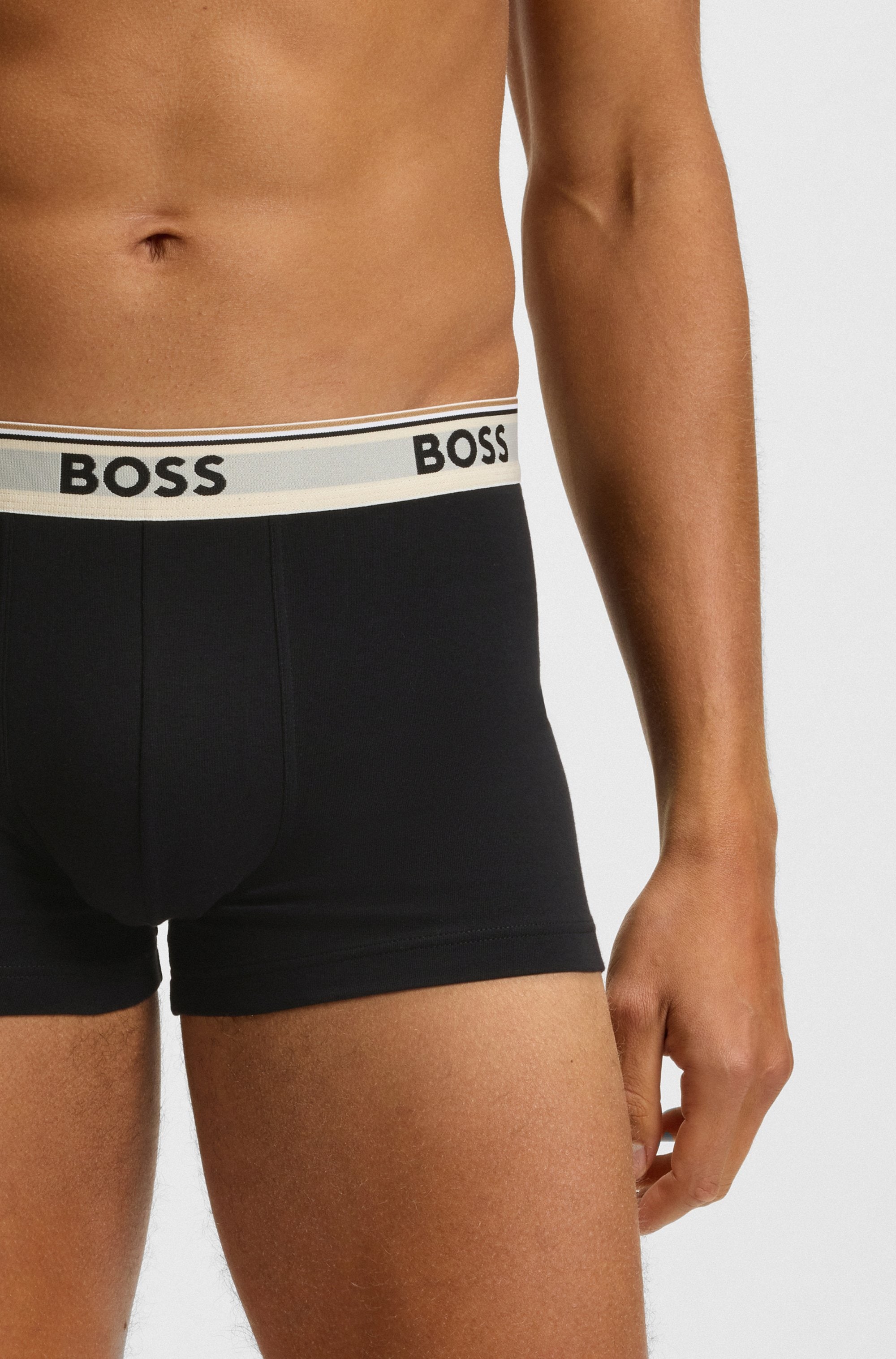 BOSS Trunk »3P Power«, (Packung, 3 St.), mit BOSS Schriftzug auf dem Bund