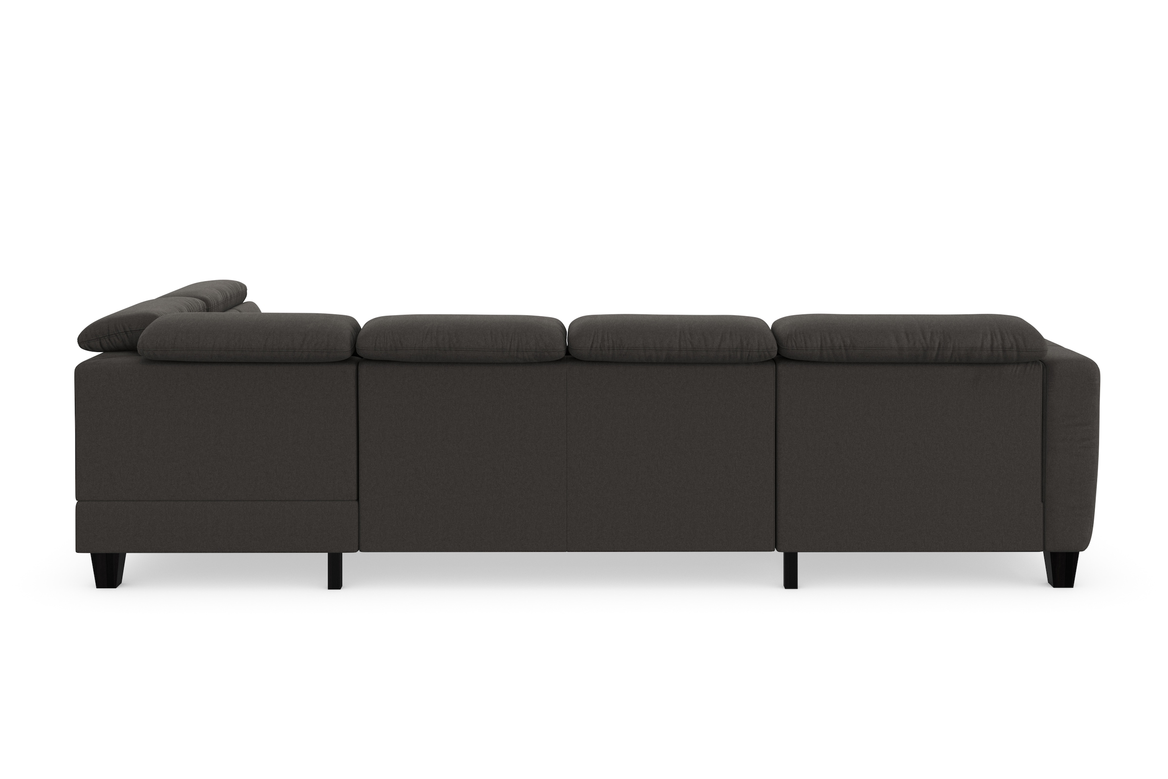 sit&more Wohnlandschaft »Belluci U-Form«, Kopfteilverstellung und Federkern, wahlweise mit Bettfunktion
