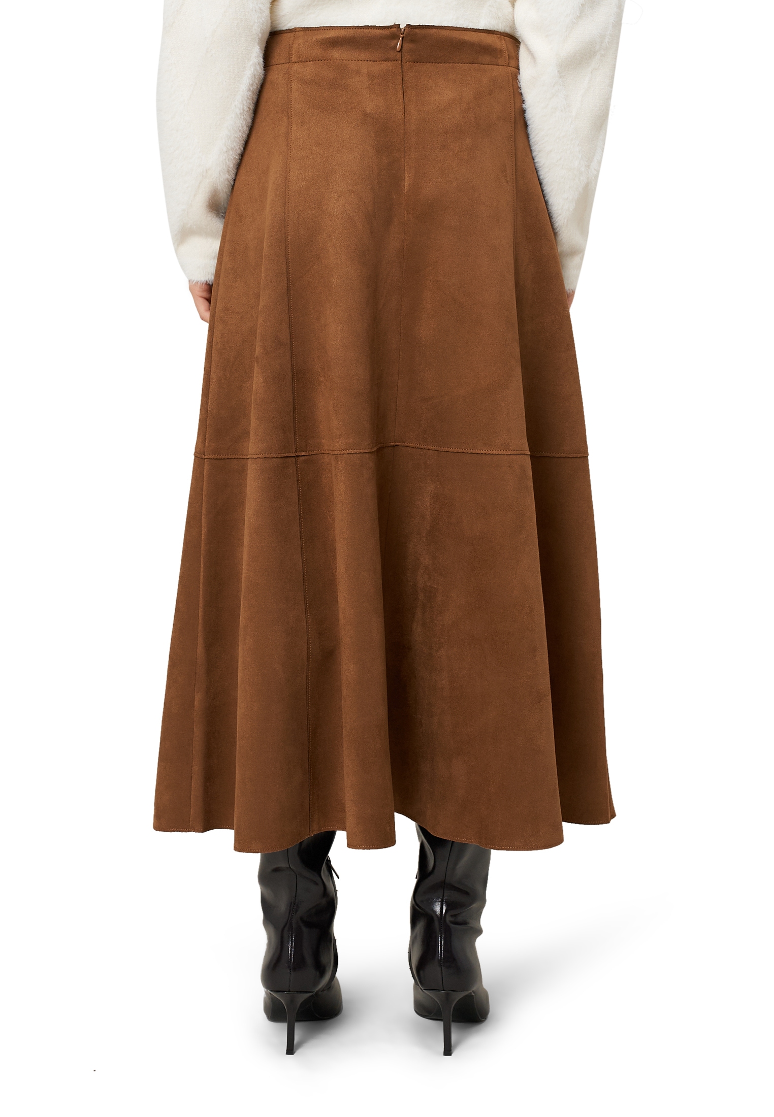 Zero Midirock »Midirock in Velourlederoptik«