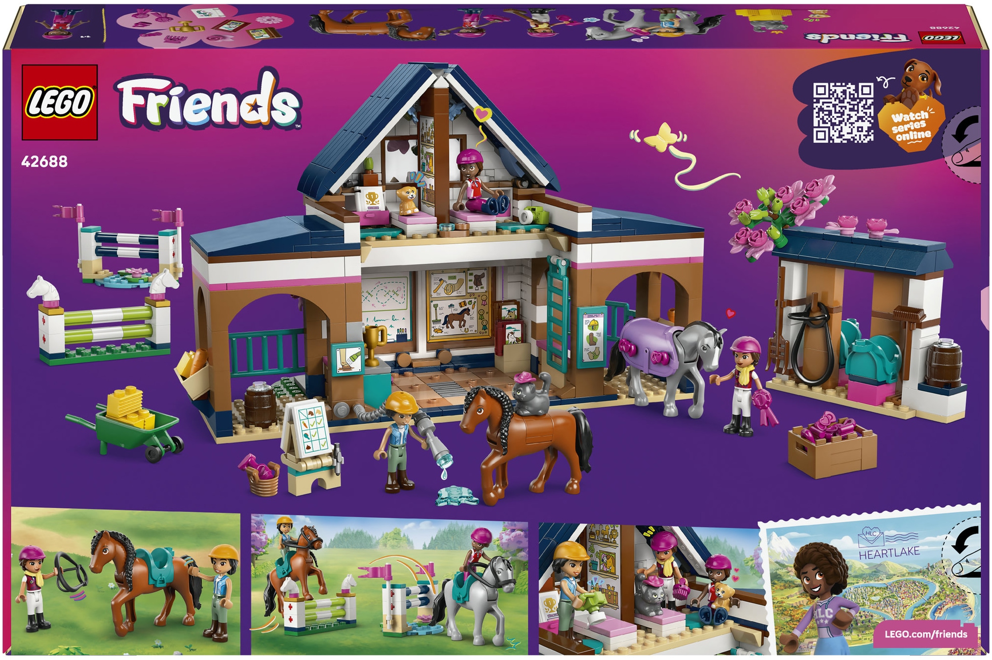 LEGO® Konstruktionsspielsteine »Pferdestall und Reitschule (42688), LEGO Friends« Made in Europe