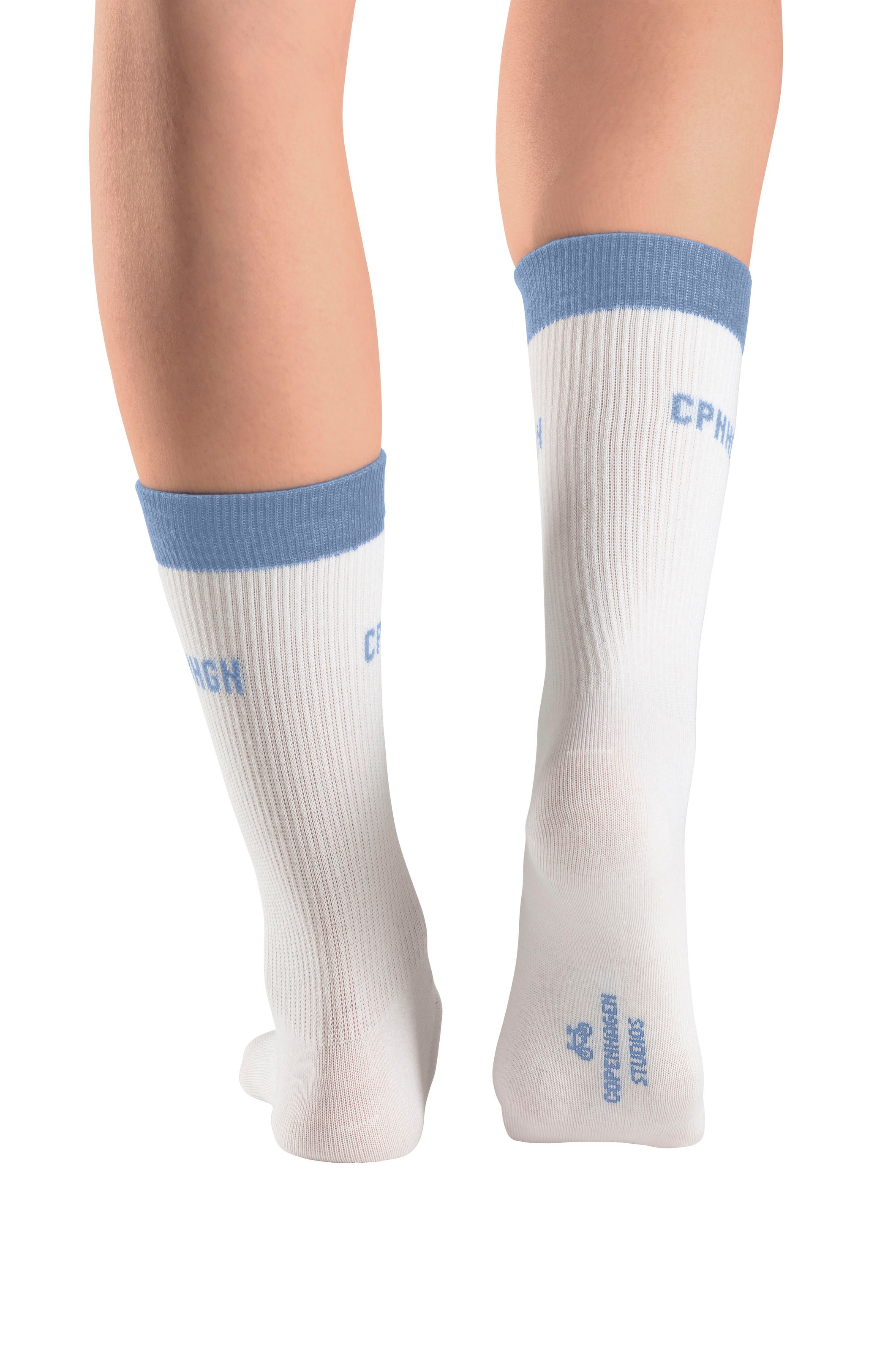 Copenhagen Studios Tennissocken, (Packung, 2 Paar), mit kontrastfarbenem Bund