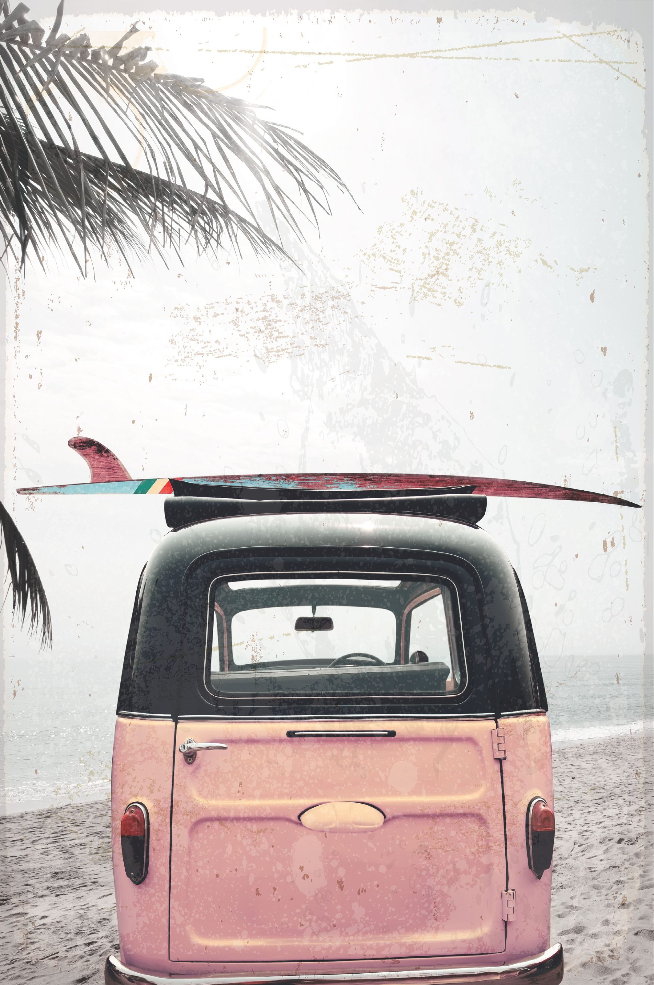queence Metallbild »Vanlife«, Auto, (1 St.)