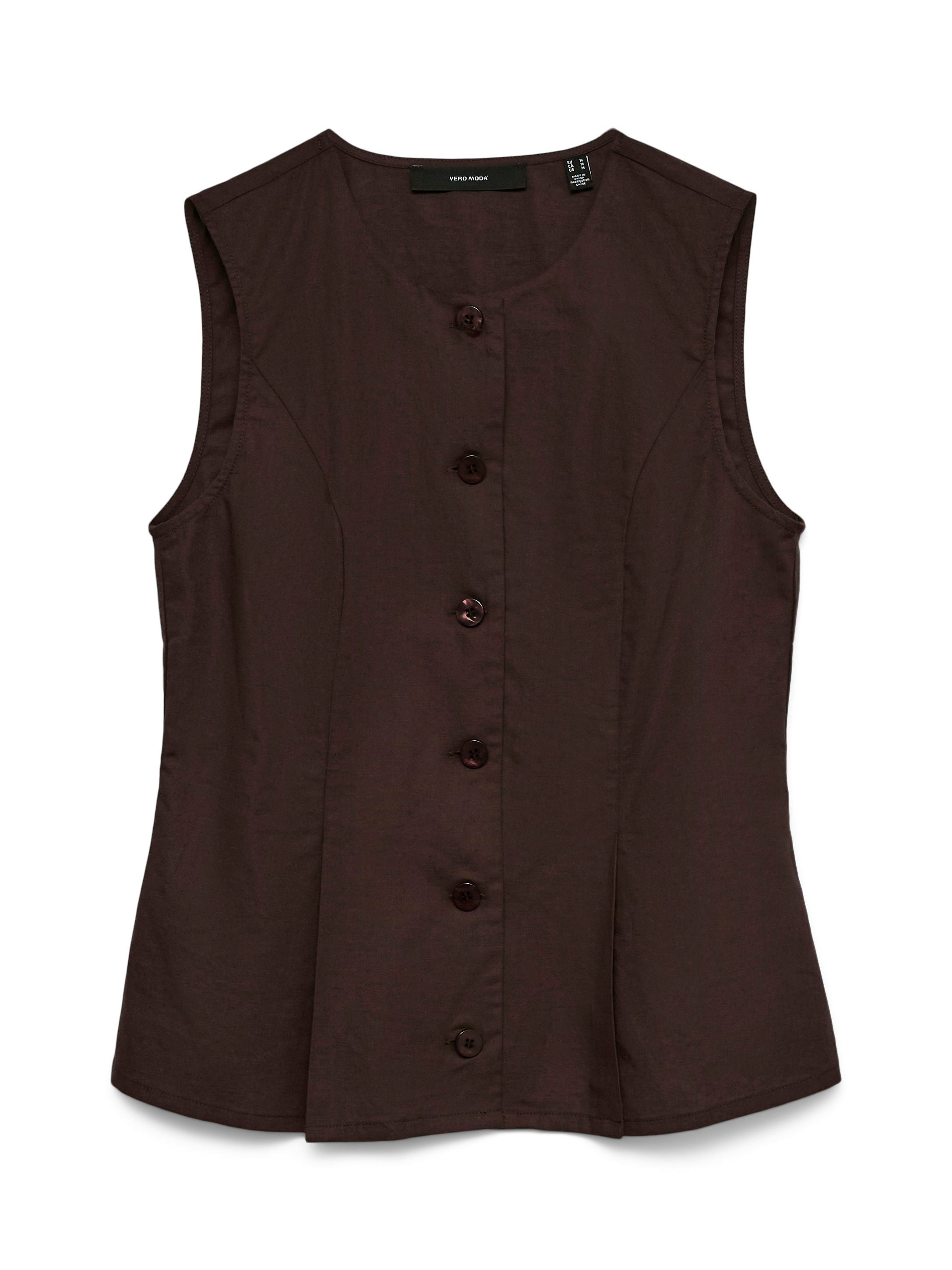 Vero Moda Anzugweste »VMSELMA WAISTCOAT WVN NOOS« Baumwollmischung, mit Leinen