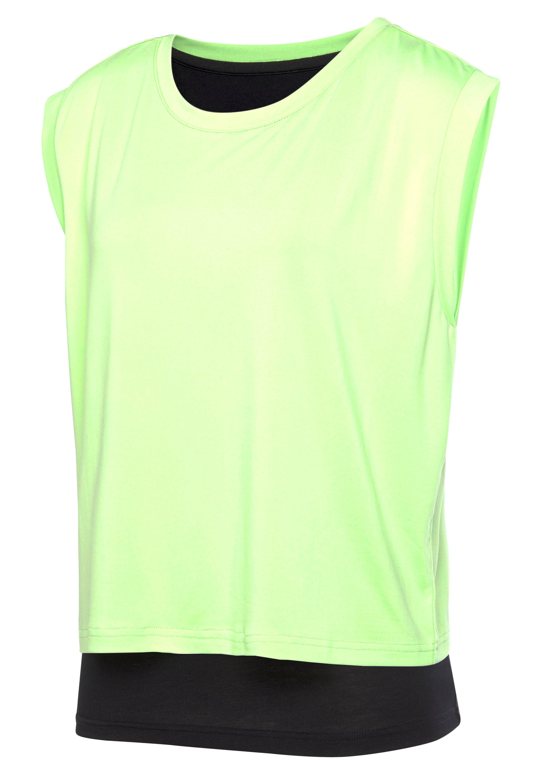 LASCANA ACTIVE 2-in-1-Shirt »-Sportshirt«, im doppellagigen Look