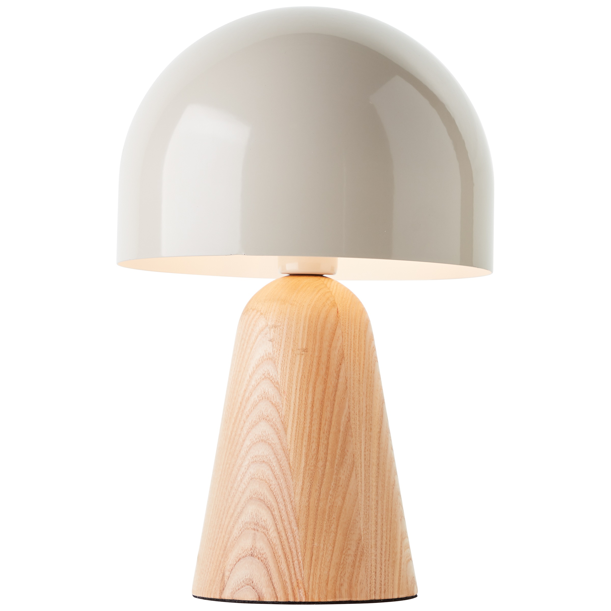 Brilliant Tischleuchte »Nalam«, 1 flammig, Leuchtmittel E14 | ohne Leuchtmittel, Pilz-Tischleuchte, 31 cm Höhe, Ø 20cm, E14, Holz/Metall