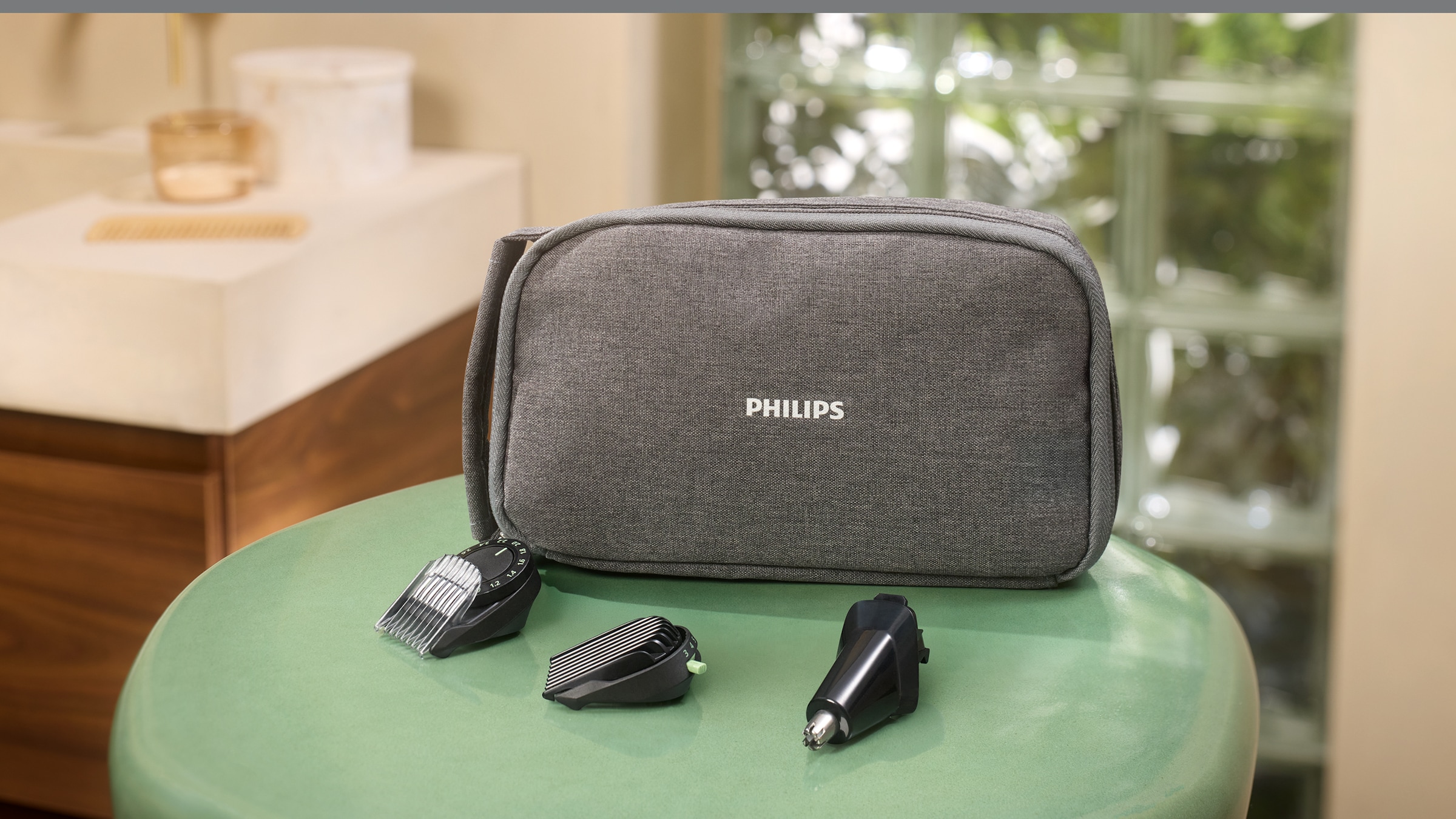 Philips Multifunktionstrimmer »Series 9000 MG9557/15«, 20 Aufsätze, 20-in-1-Trimmer für Gesicht, Körper und Kopfhaare