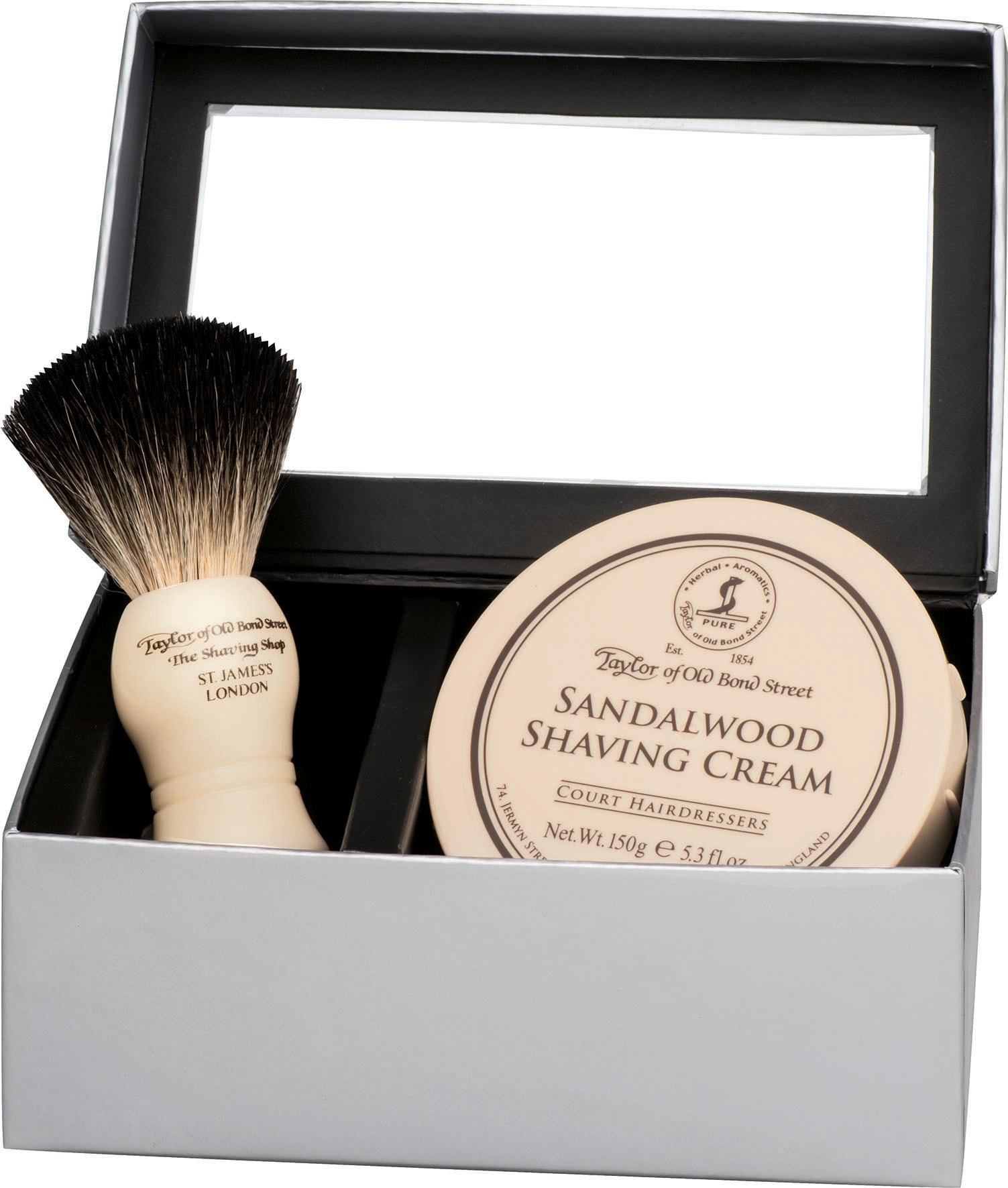 Shaving OTTO of »Sandalwood«, online Cream und Old Rasierpinsel kaufen bei Rasierpinsel-Set (2 Taylor Bond Street tlg.), Dachshaar-