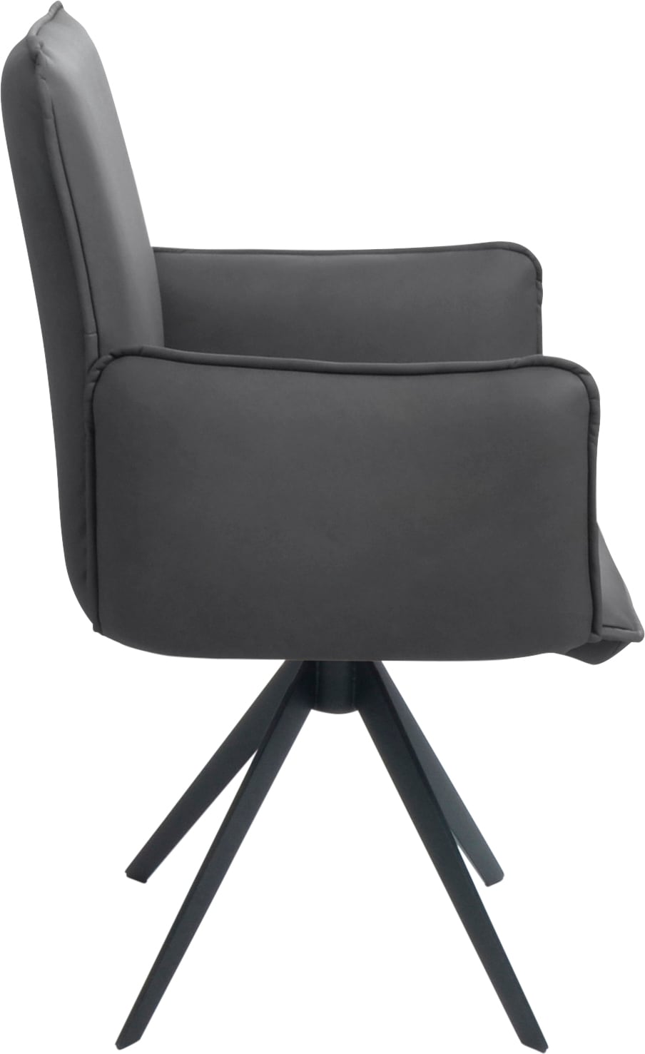 K+W Komfort & Wohnen Drehstuhl () Blitzdrehkreuz und Rückholfunktion, dekorativer 12mm Biese