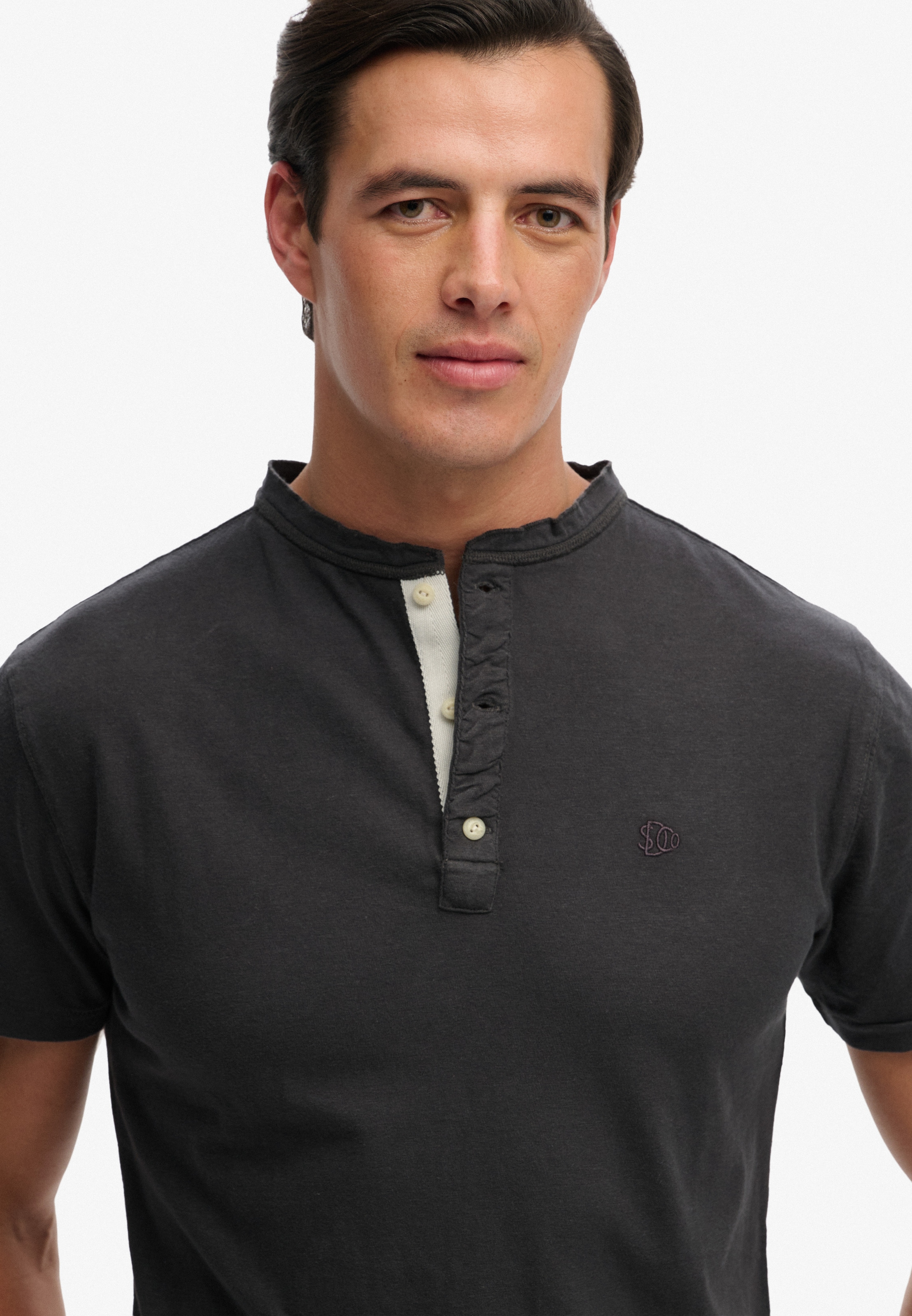 Superdry T-Shirt »CLASSIC COTTON LIN SS GRANDAD«