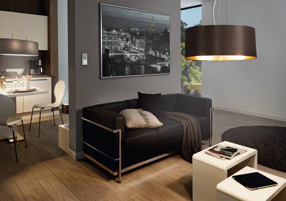 EGLO Hängeleuchte »MASERLO Hängelampe, schwarz, gold, silber, Stoff, elegant, modern«, 3 flammig, Leuchtmittel E27 | Leuchtmittel wechselbar-ohne Leuchtmittel, Pendelleuchte, Pendellampe, Wohnzimmer, Esszimmer, gemütlich, 110x53cm