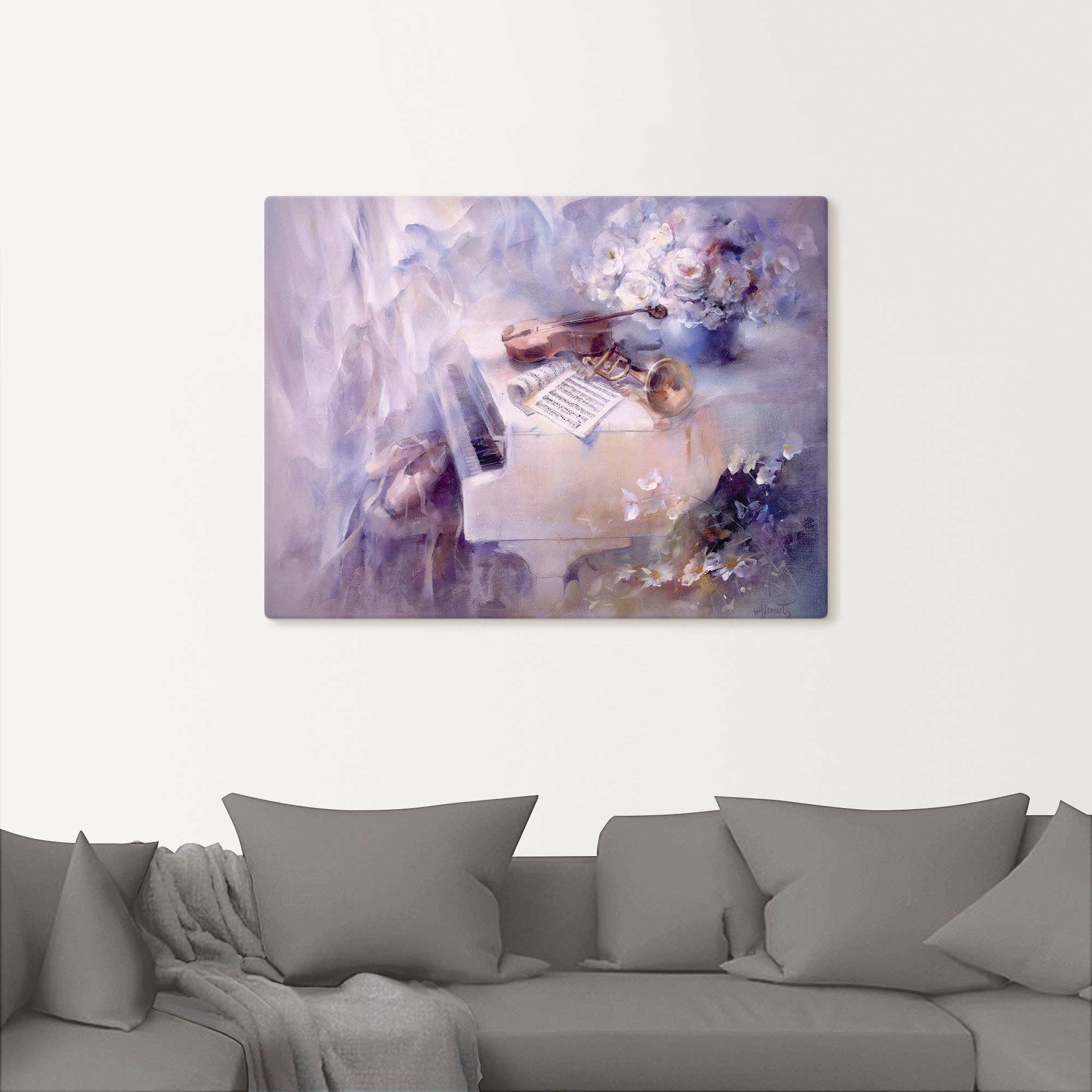 Artland Wandbild »Wie ein Lied«, Instrumente, (1 St.), als Leinwandbild, Poster in verschied. Größen