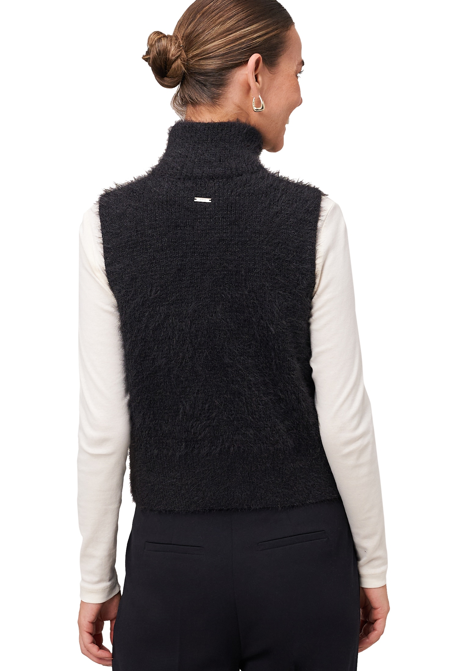 Zero Strickjacke »Strickweste mit Reißverschluss«