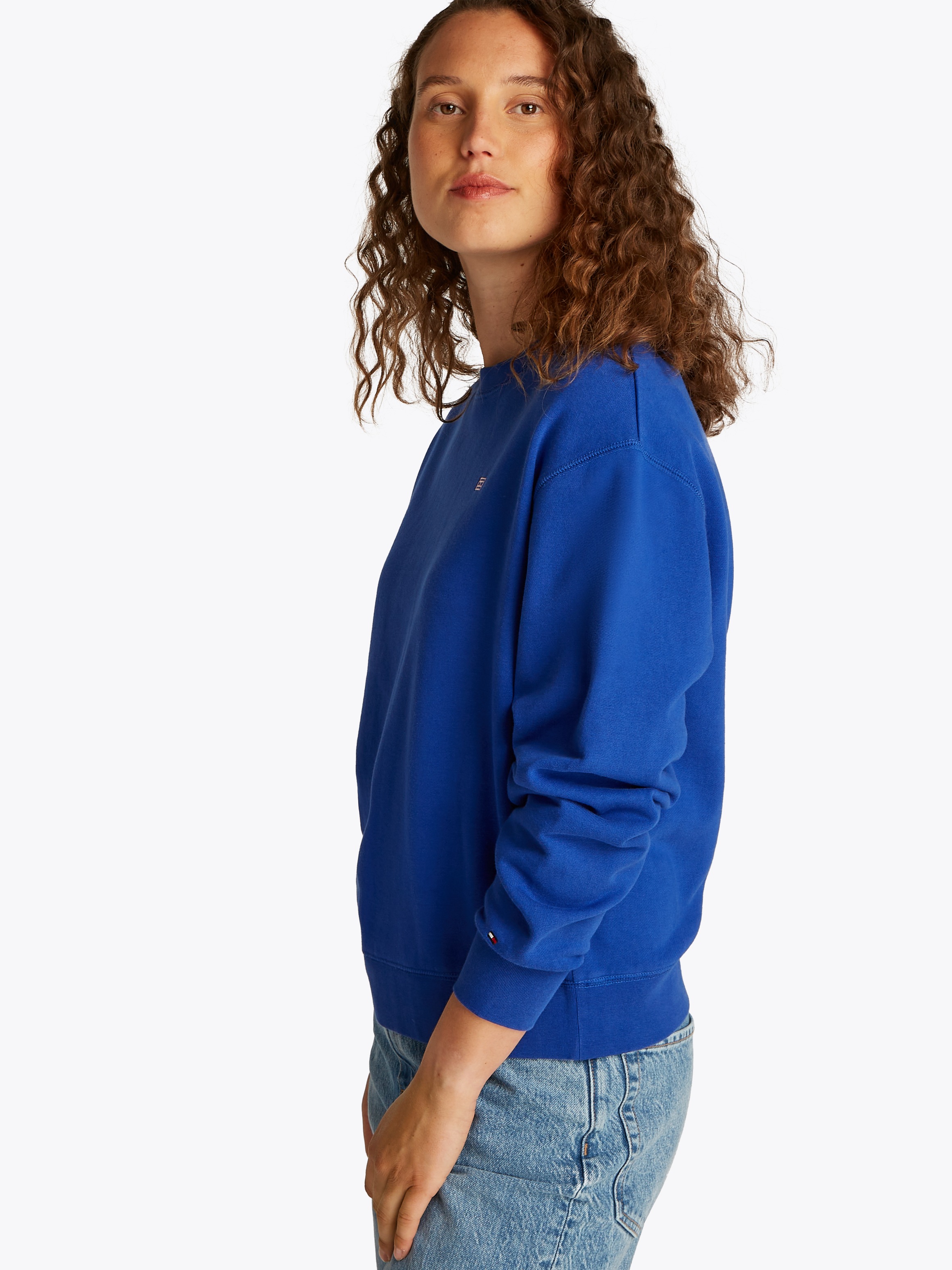 Tommy Hilfiger Sweatshirt »REG CONTRAST FLAG SWEATSHIRT«, mit Logo-Flag