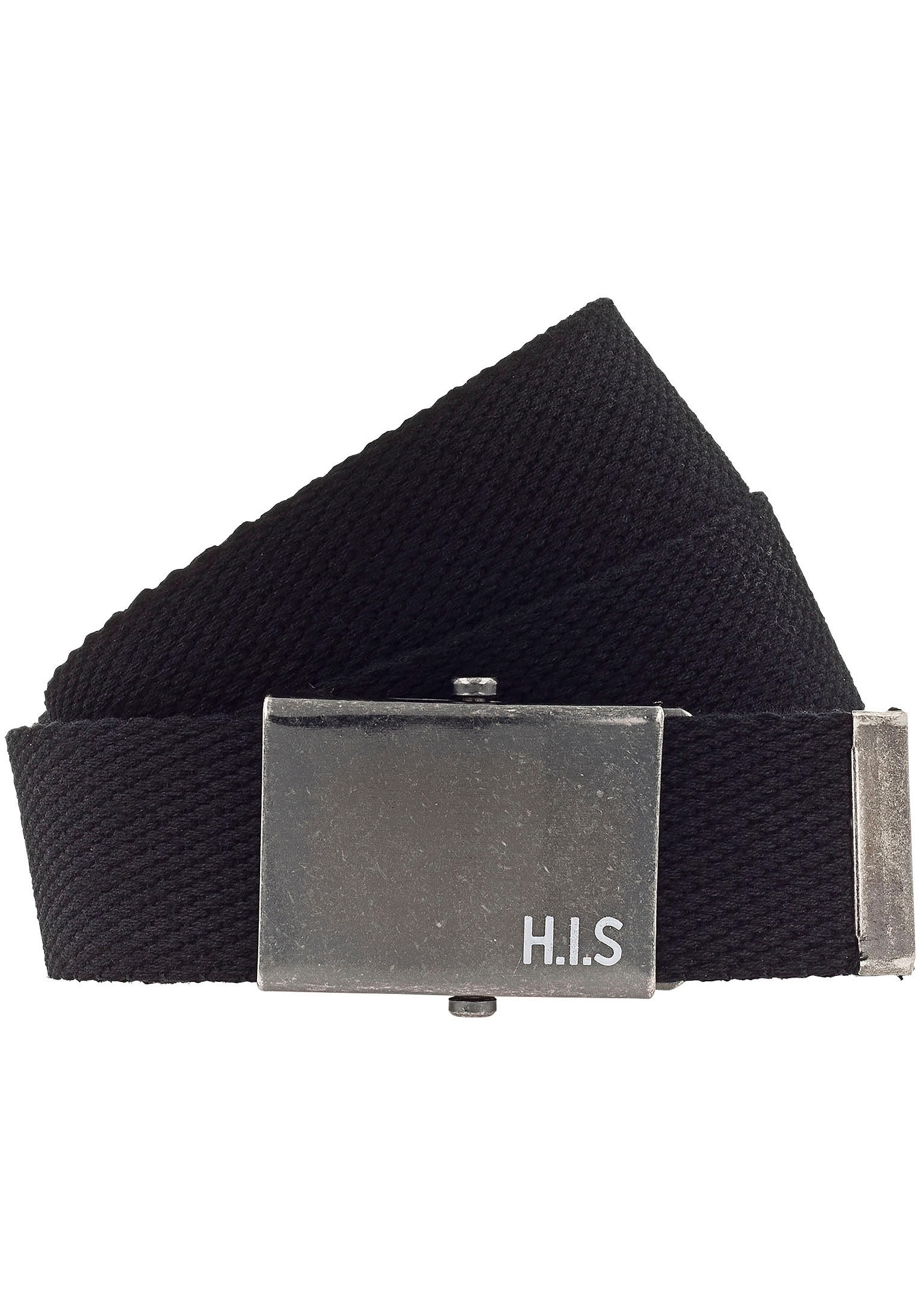 H.I.S Stoffgürtel, Bandgürtel mit Schließe im geschwärztem Silber im OTTO  Online Shop