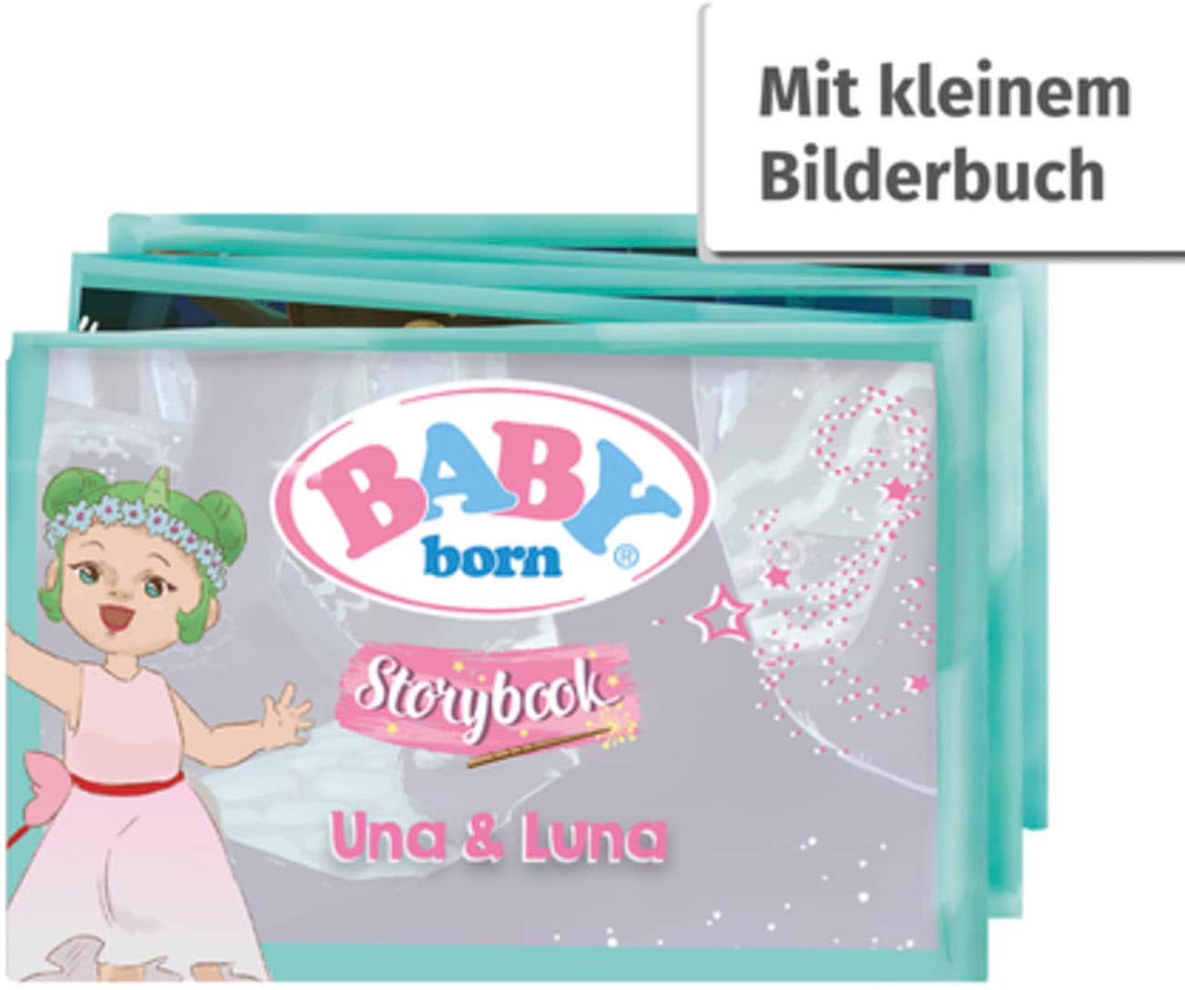 Baby Born Stehpuppe »Storybook Prinzessin Una, 18 cm«, mit Einhorn und Lichteffekten