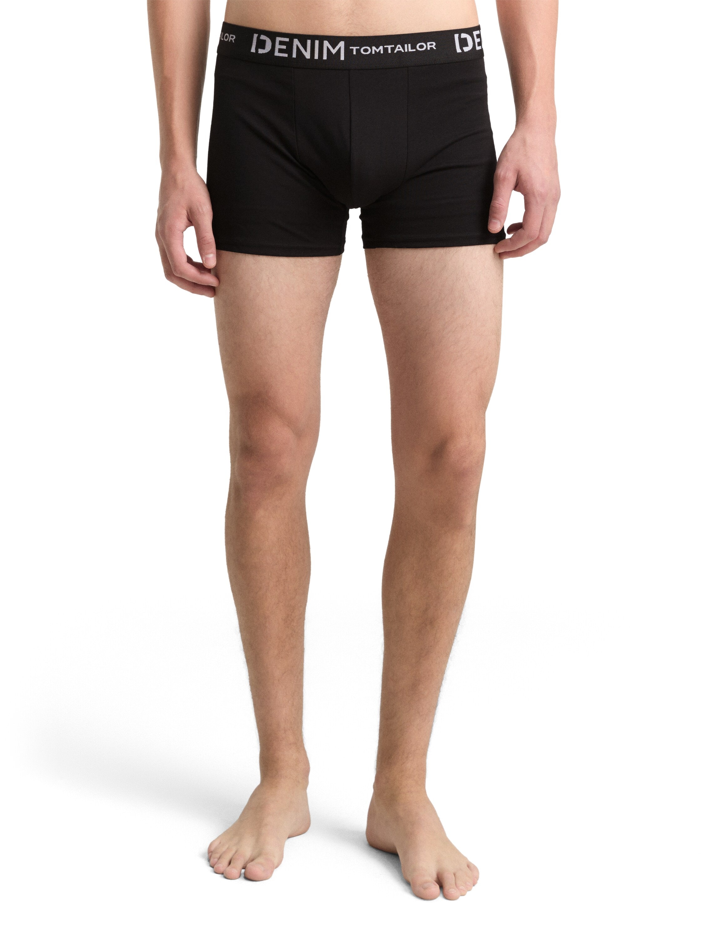 TOM TAILOR Denim Boxershorts, (Packung, 3 St.), mit Logo-Stretchbund