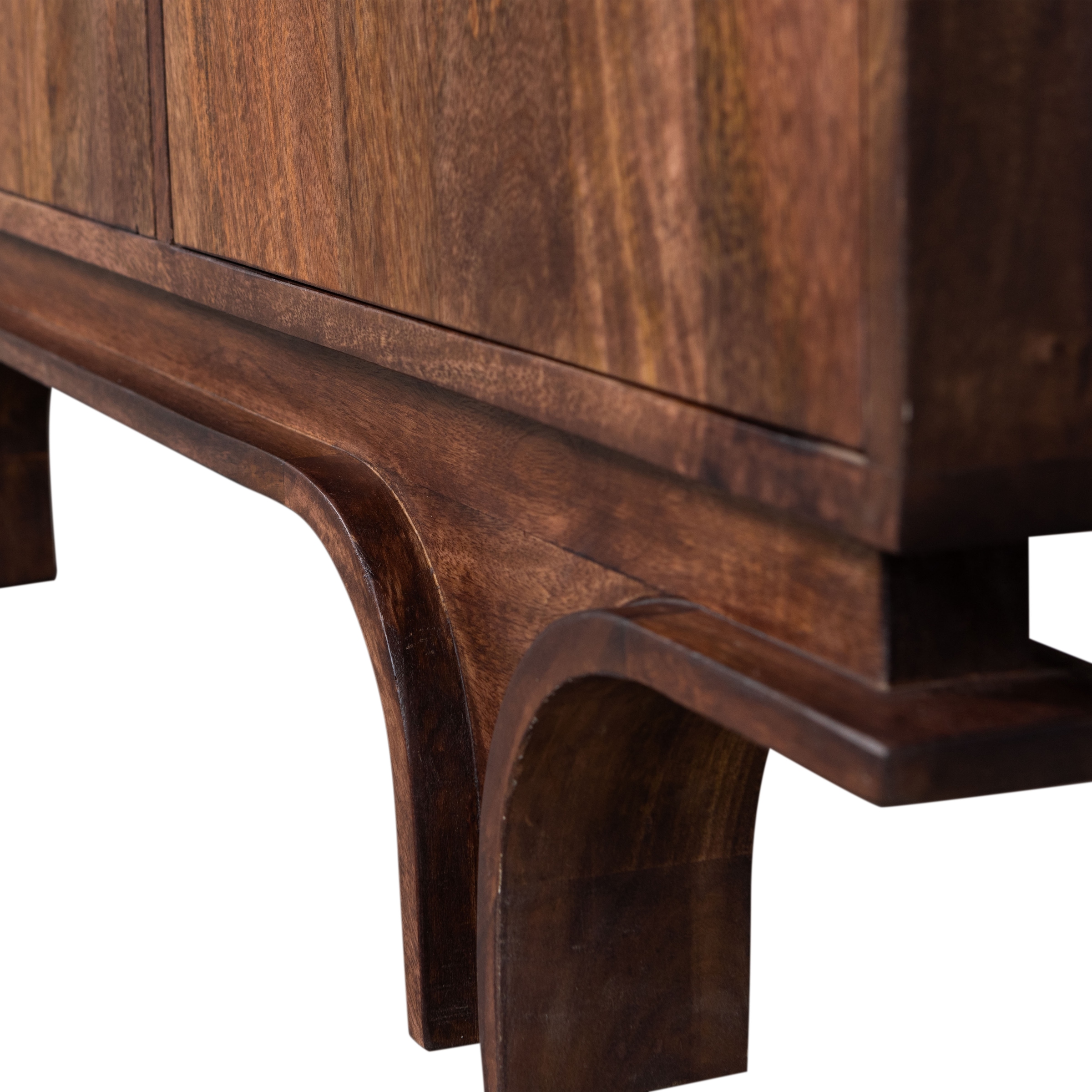 WOOOD Kommode Sideboard aus Mangoholznmit markanter Maserung und Unikat-Charakter