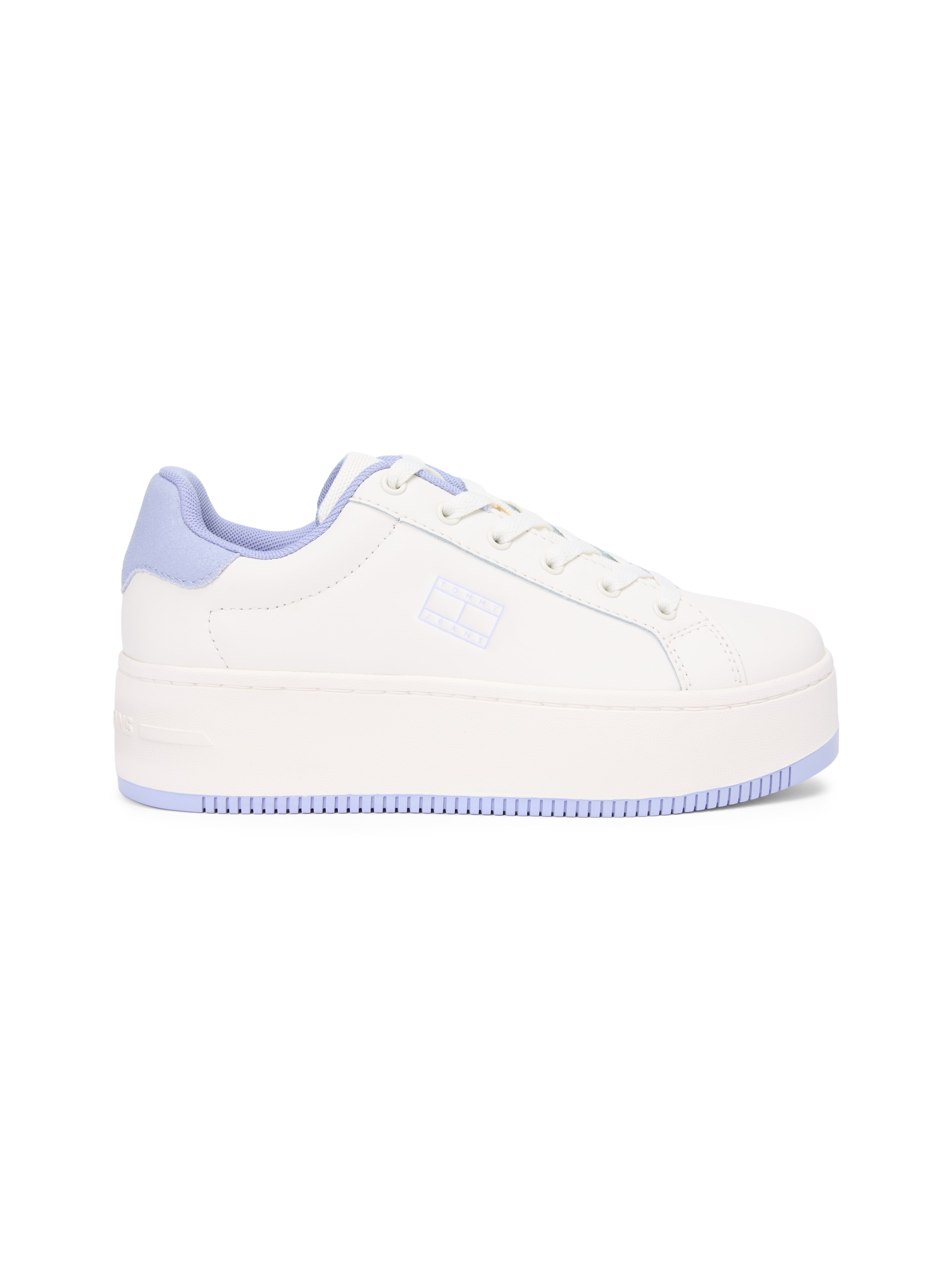 Tommy Jeans Plateausneaker »TJW FLATFORM ESS MU«  , Freizeitschuh, Halbschuh, Schnürschuh mit Kontrastbesatz
