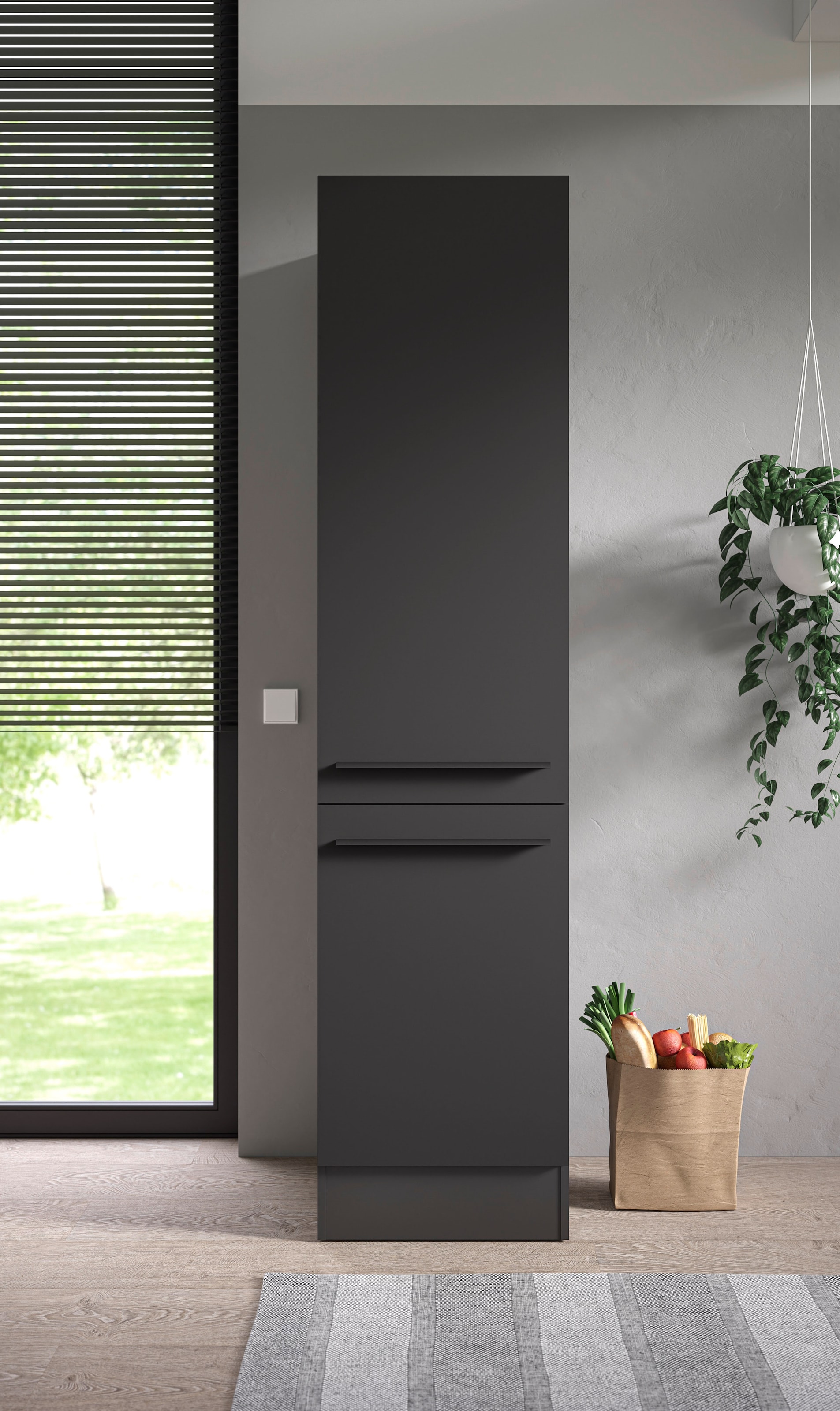 BASIC by Balculina Vorratsschrank »Jazz B/T/H 50x57x212cm« 1 Stk. tlg. Breite 50cm, Melaminbeschichtung