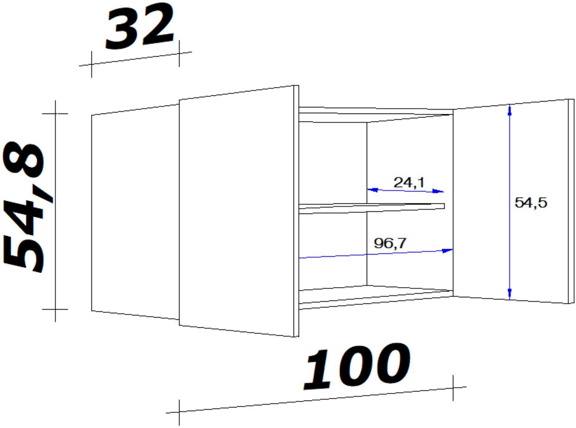 Flex-Well Hängeschrank 54,8 32 x x »Nepal«, cm T) x x H 100 (B OTTO bei bestellen