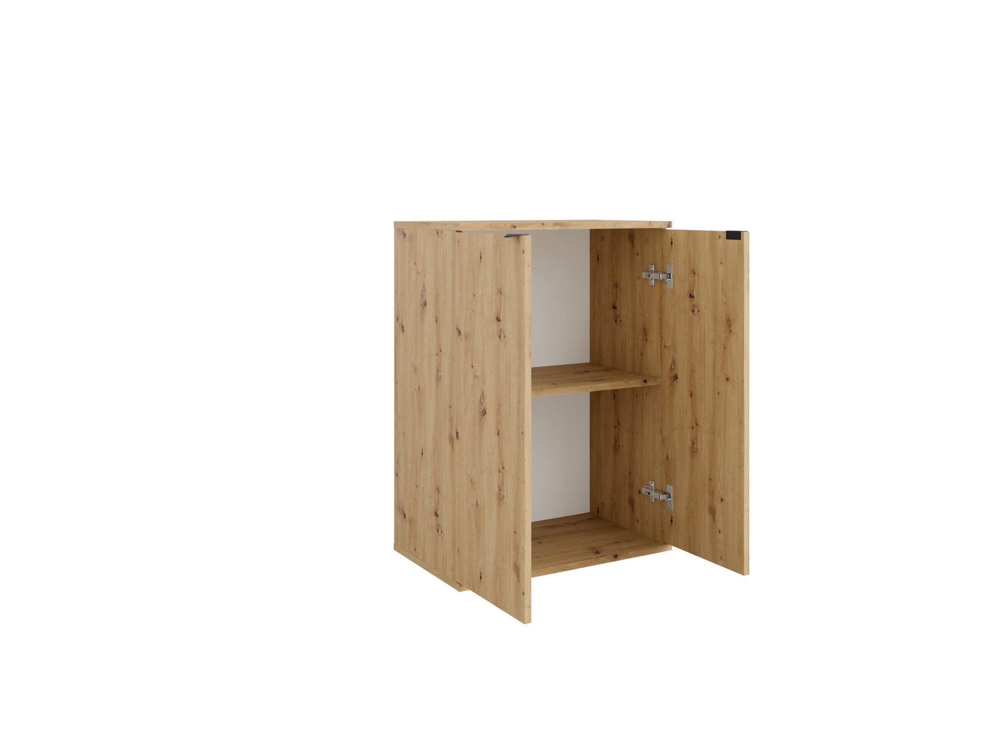 Home affaire Kommode »THALIANA Sideboard mit 2 Türen, modernes Design, Breite 60 cm« Schrank in 3 Farben erhältlich, schwarze Metallgriffe, viel Stauraum