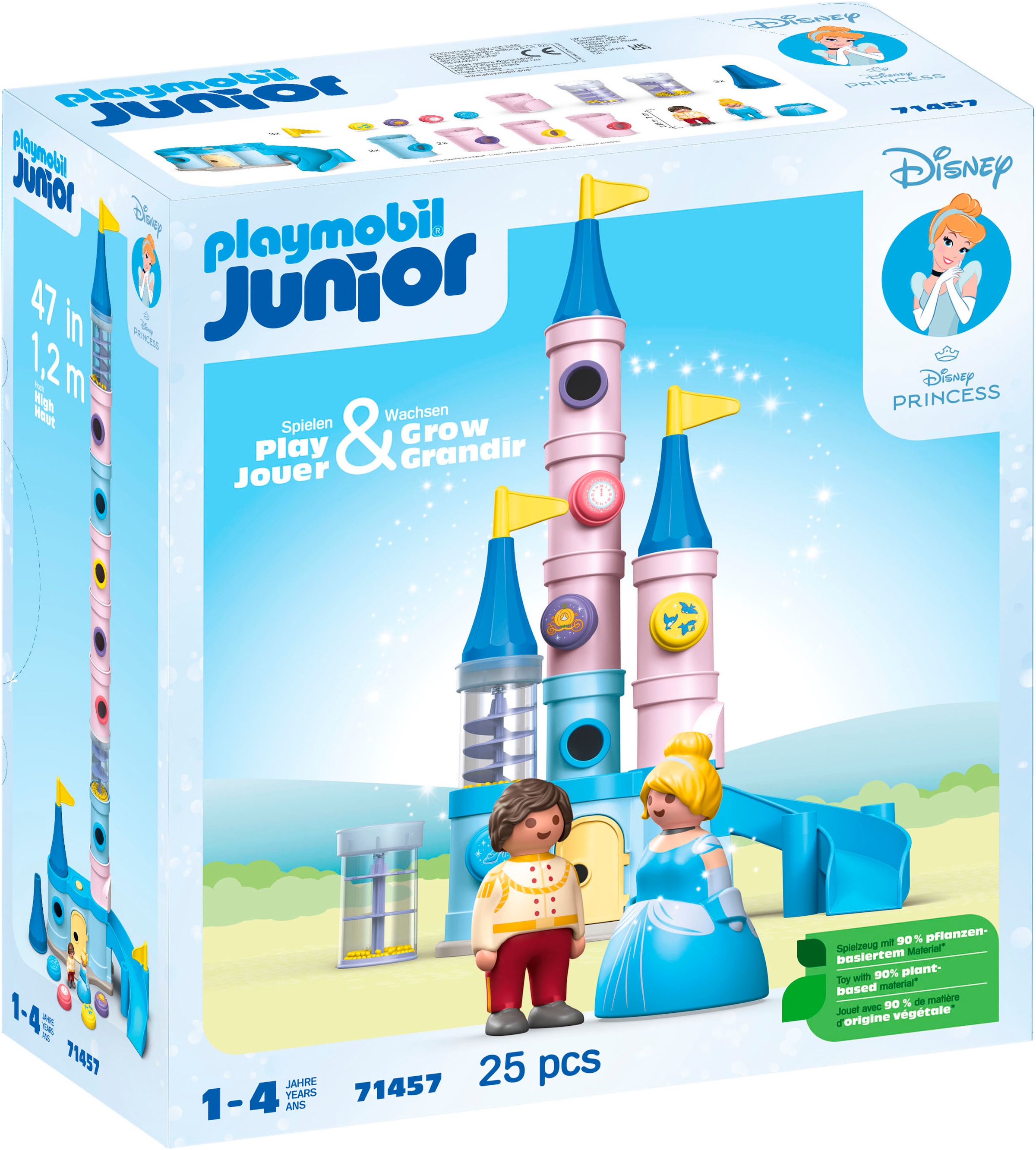 Konstruktions-Spielset »Cinderellas Schloss (71457), JUNIOR & Disney«, (25 St.), Made...