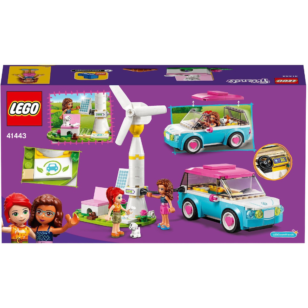 LEGO® Konstruktionsspielsteine »Olivias Elektroauto (41443), LEGO® Friends«, (183 St.)