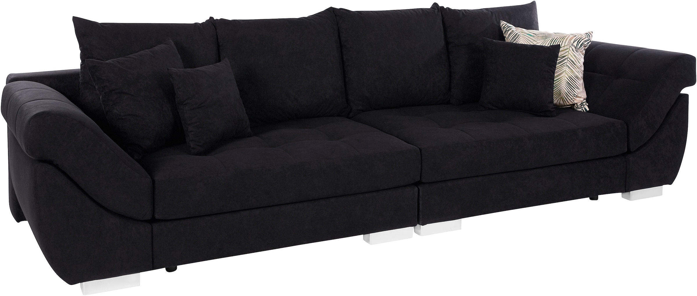 INOSIGN Big-Sofa »Rom«, Steppung im Sitzbereich, Federkern-Polsterung