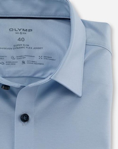OLYMP Businesshemd »No. Six super slim«, in bequemer Jersey-Qualität