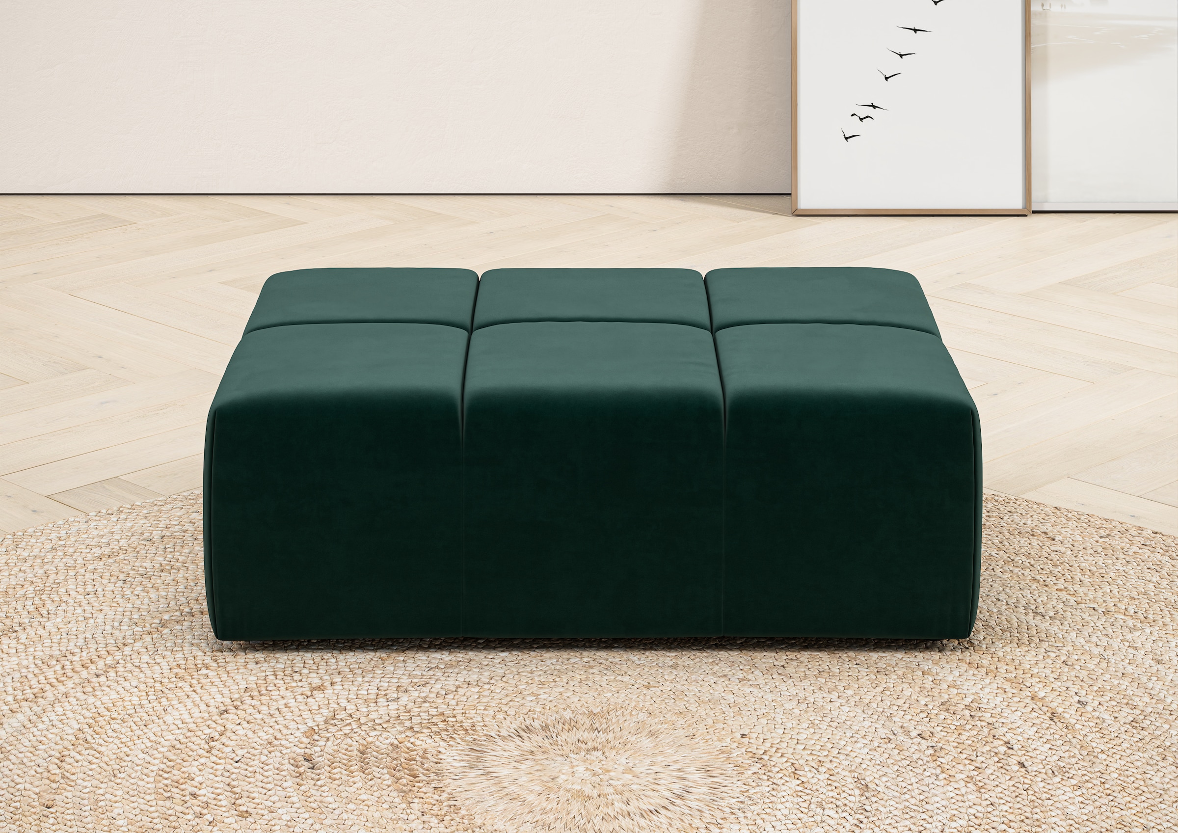 Home affaire Polsterhocker »Ancona« passend zur "Ancona"-Polsterserie, auch in Cord + Easy Care