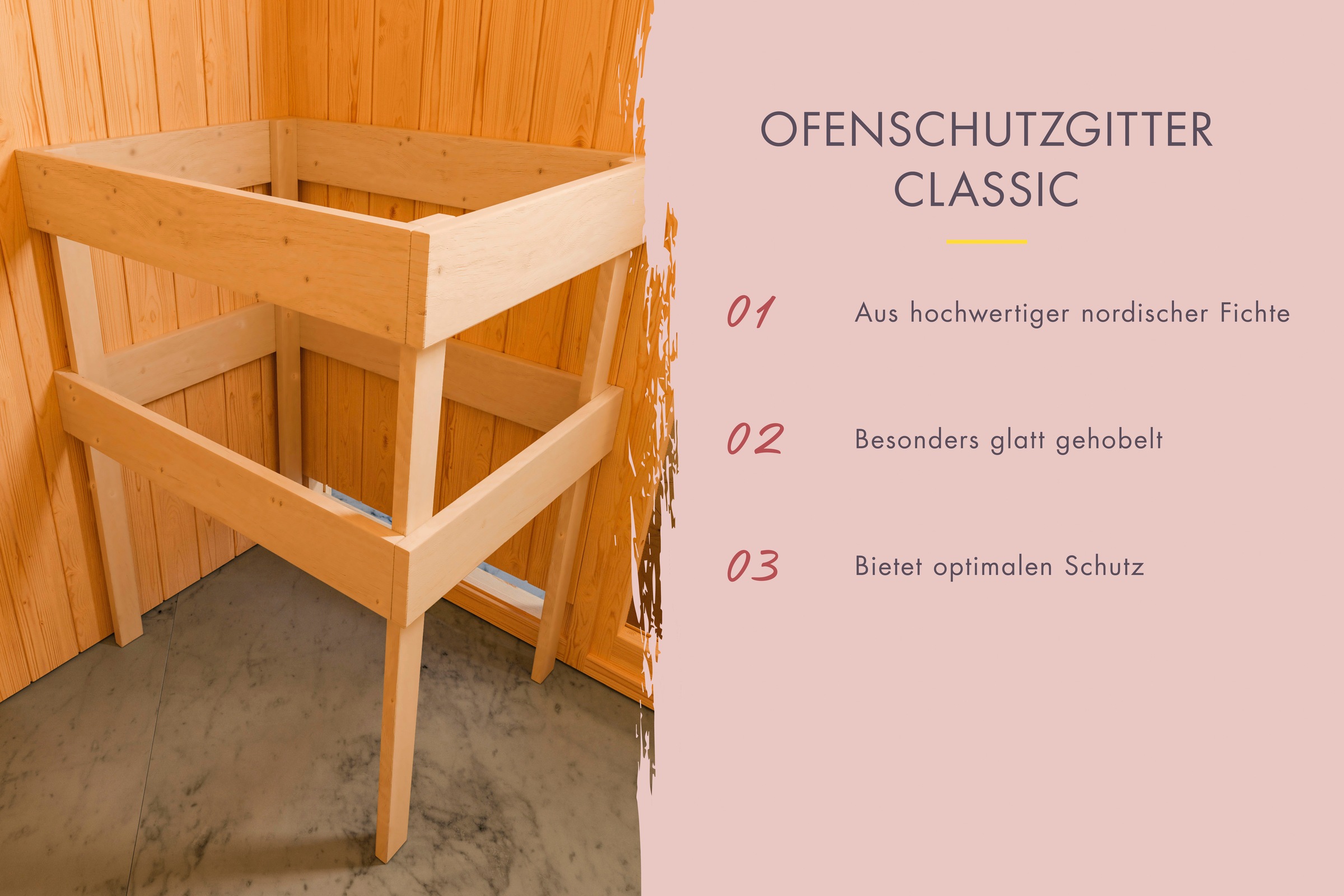 welltime Sauna »Trixi«, besonders stabile nordische Fichte, für bis zu 3 Personen
