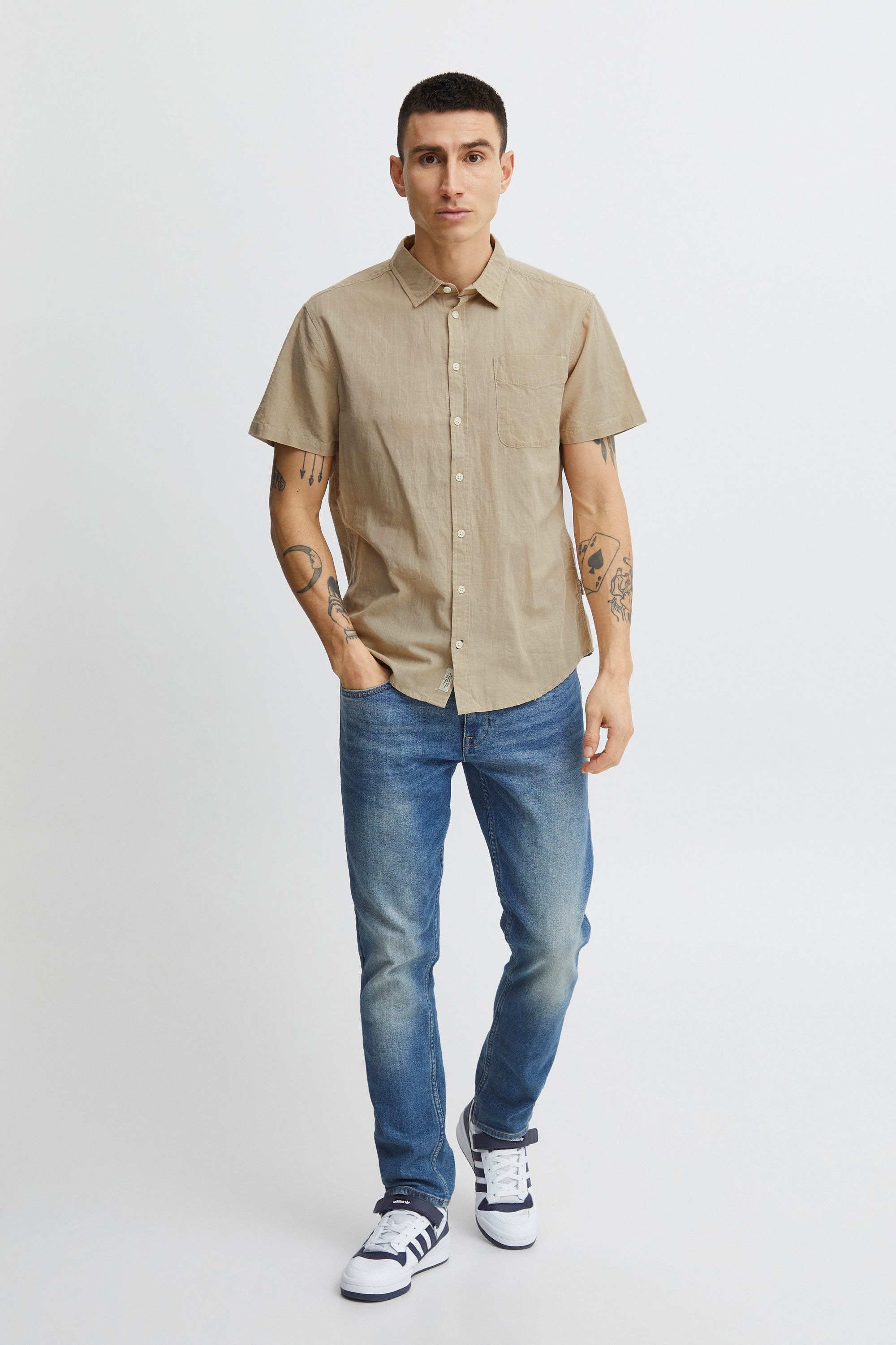 Blend Kurzarmshirt »Kurzarmhemd BHShirt«