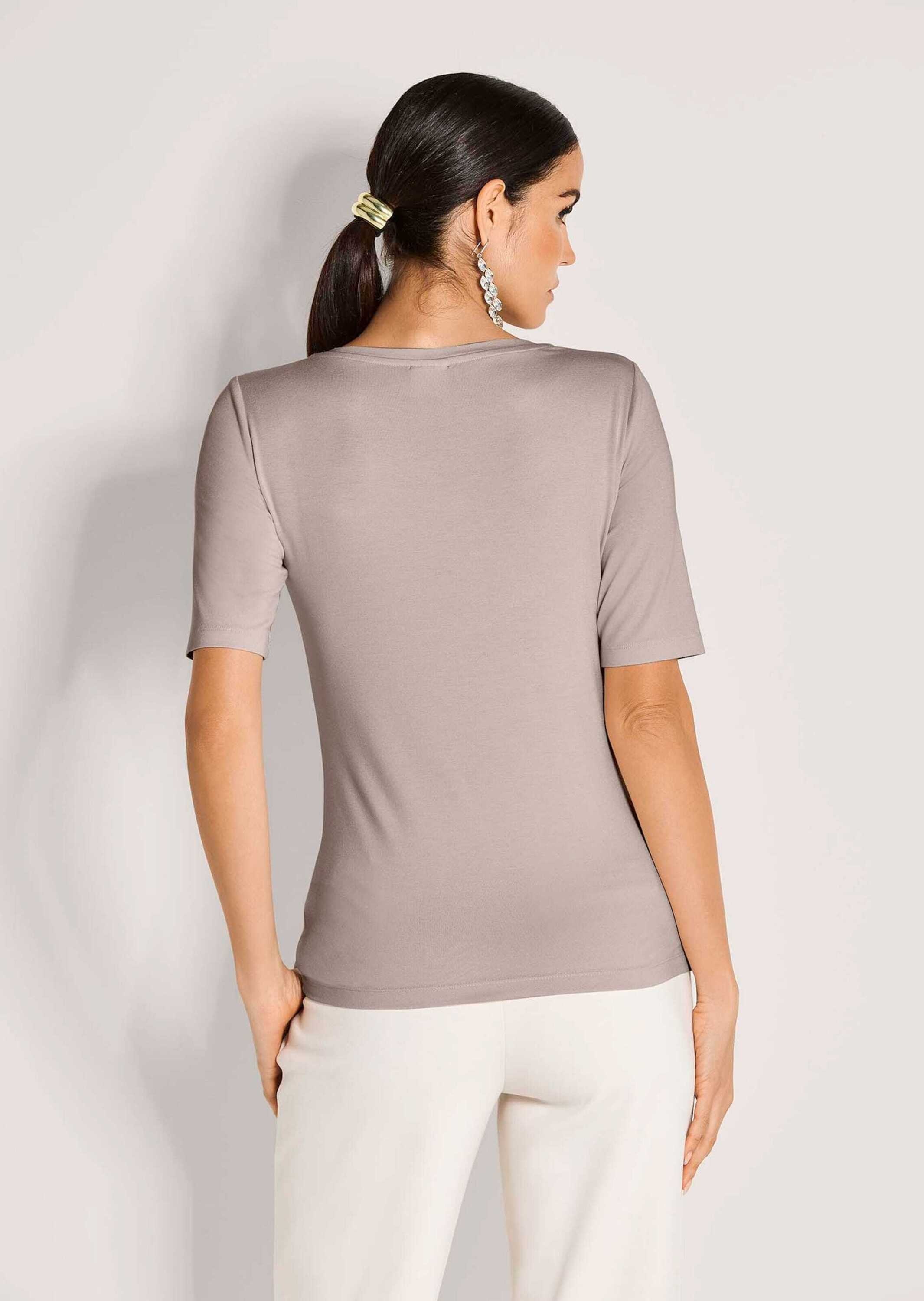 MADELEINE Kurzarmshirt »Shirt Elegantes Oberteil mit Schmucksteinen«