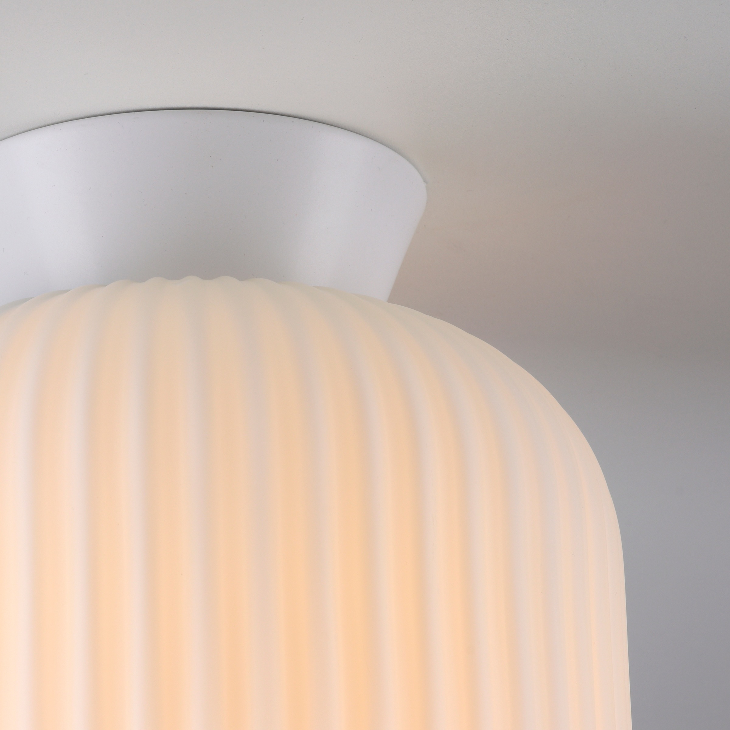 SCHÖNER WOHNEN-Kollektion LED Deckenleuchte »NAMI« E27 1 Stk. SCHÖNER WOHNEN Kollektion, geriffeltes Glas