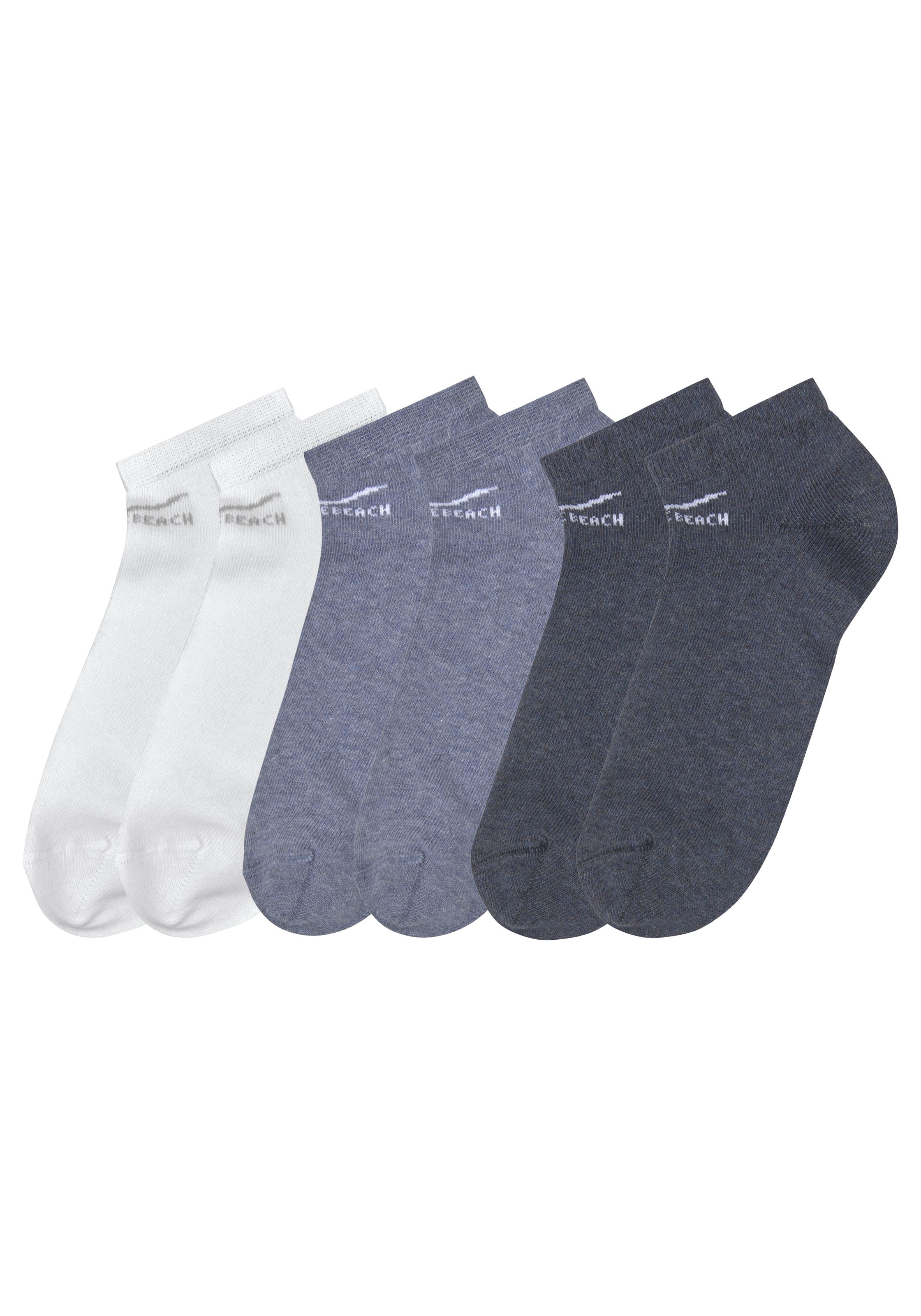 Venice Beach Sneakersocken, (Packung, 6 Paar), perfekte Passform durch LYCRA-Anteil