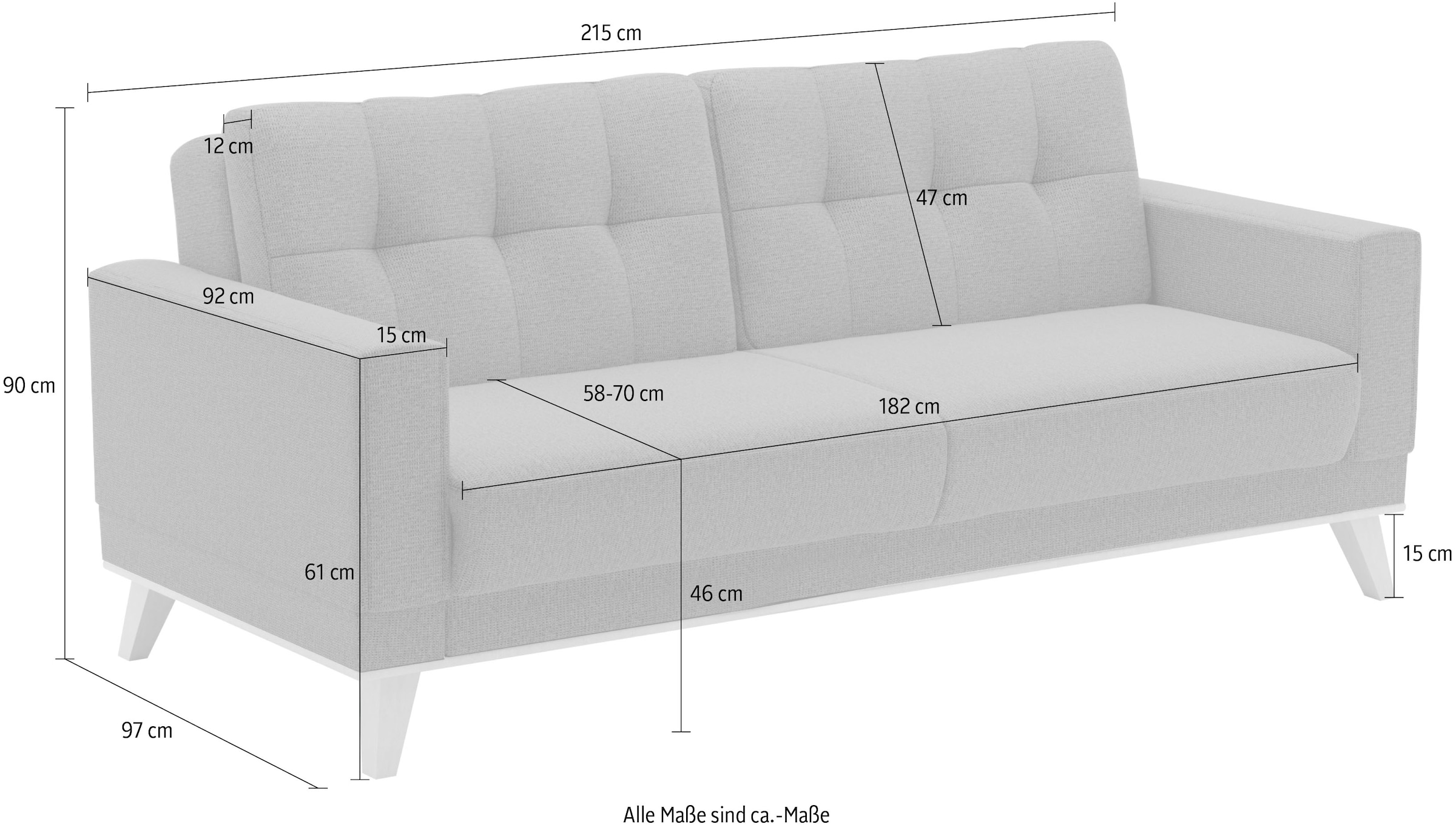 sit&more 3-Sitzer »Lavida«