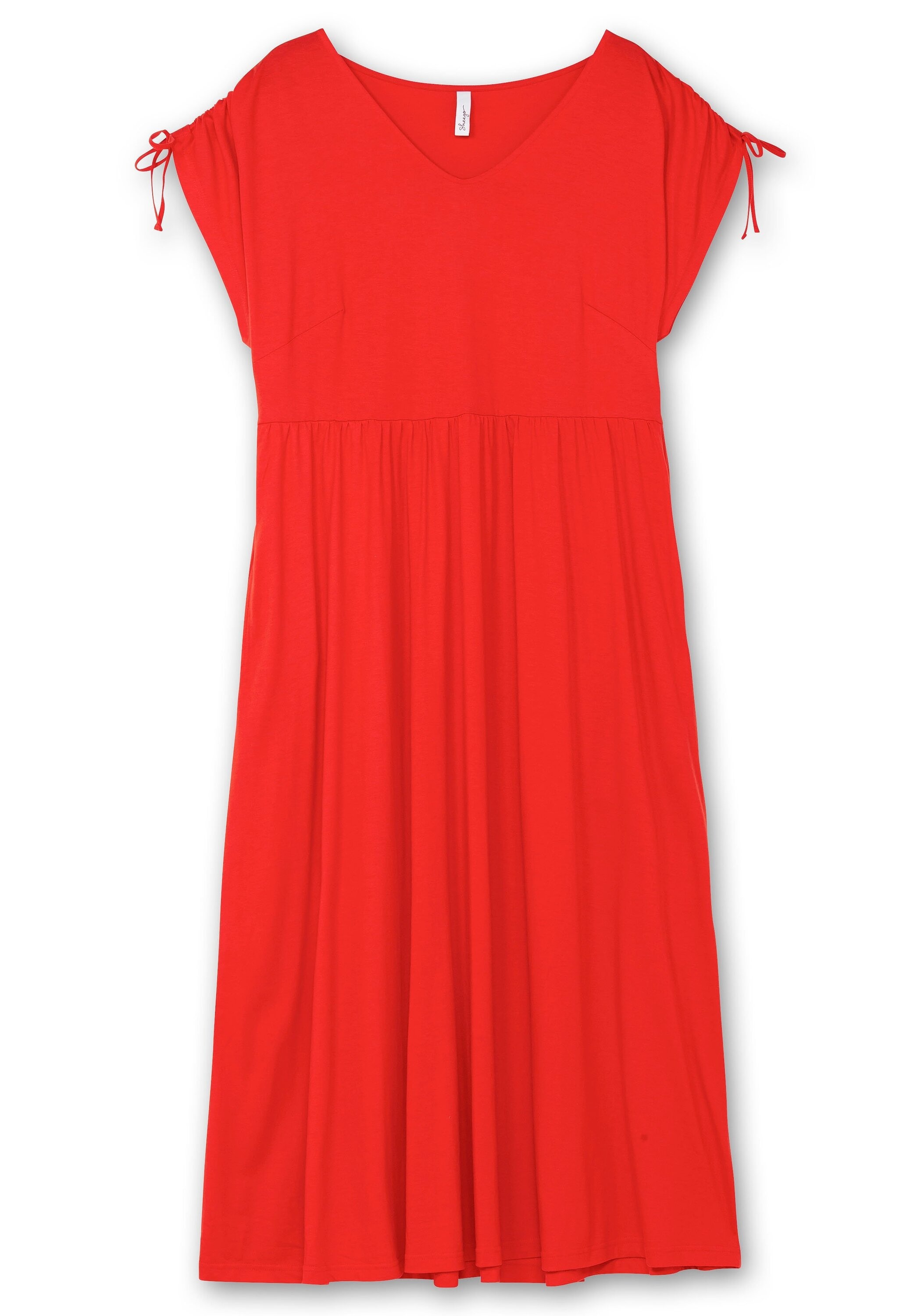Sheego Jerseykleid »Jerseykleid mit Tunnelzug am Ärmel«