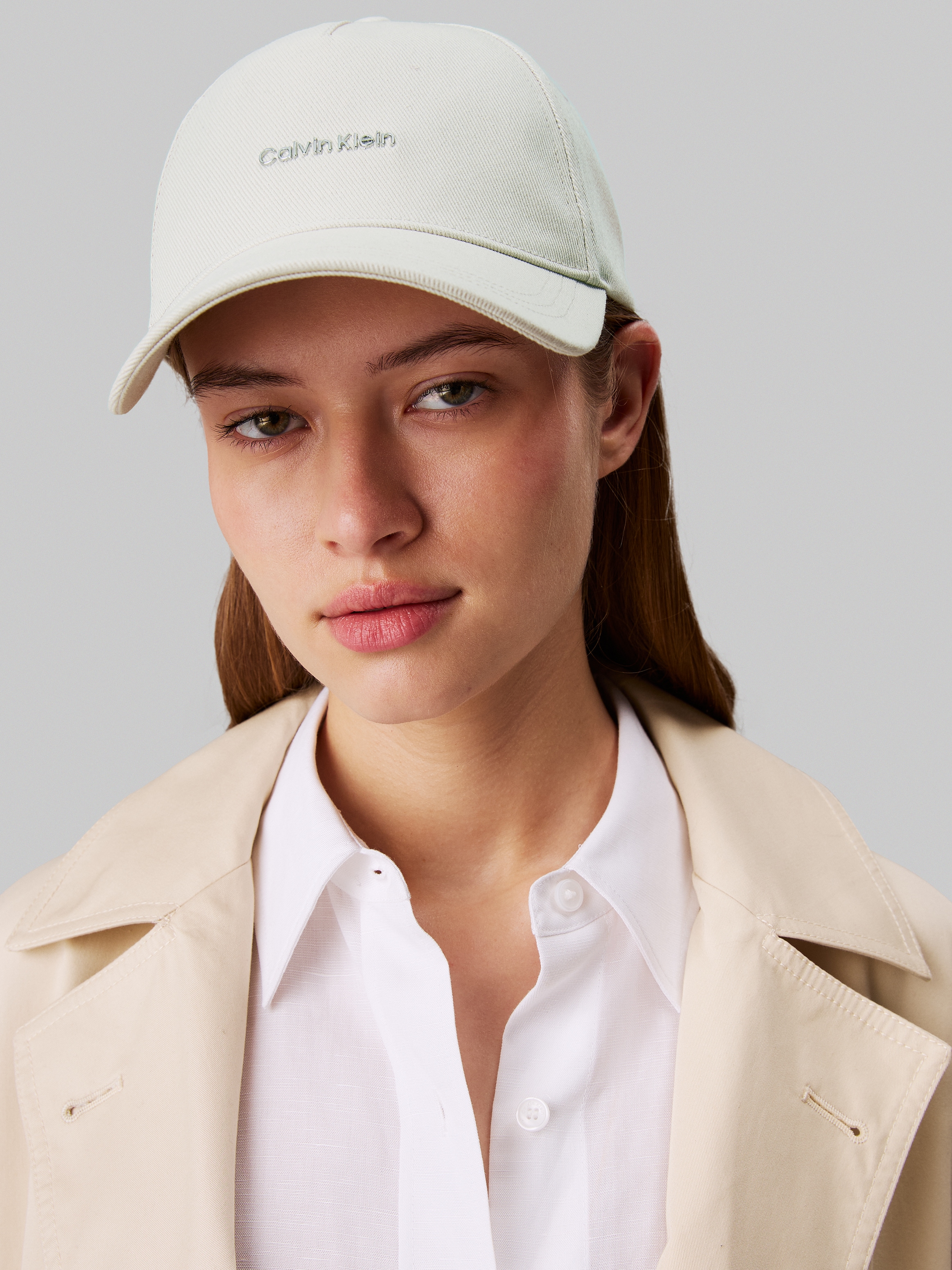 Calvin Klein Baseball Cap »CALVIN LETTERING CANVAS CAP«, mit Logoprägung