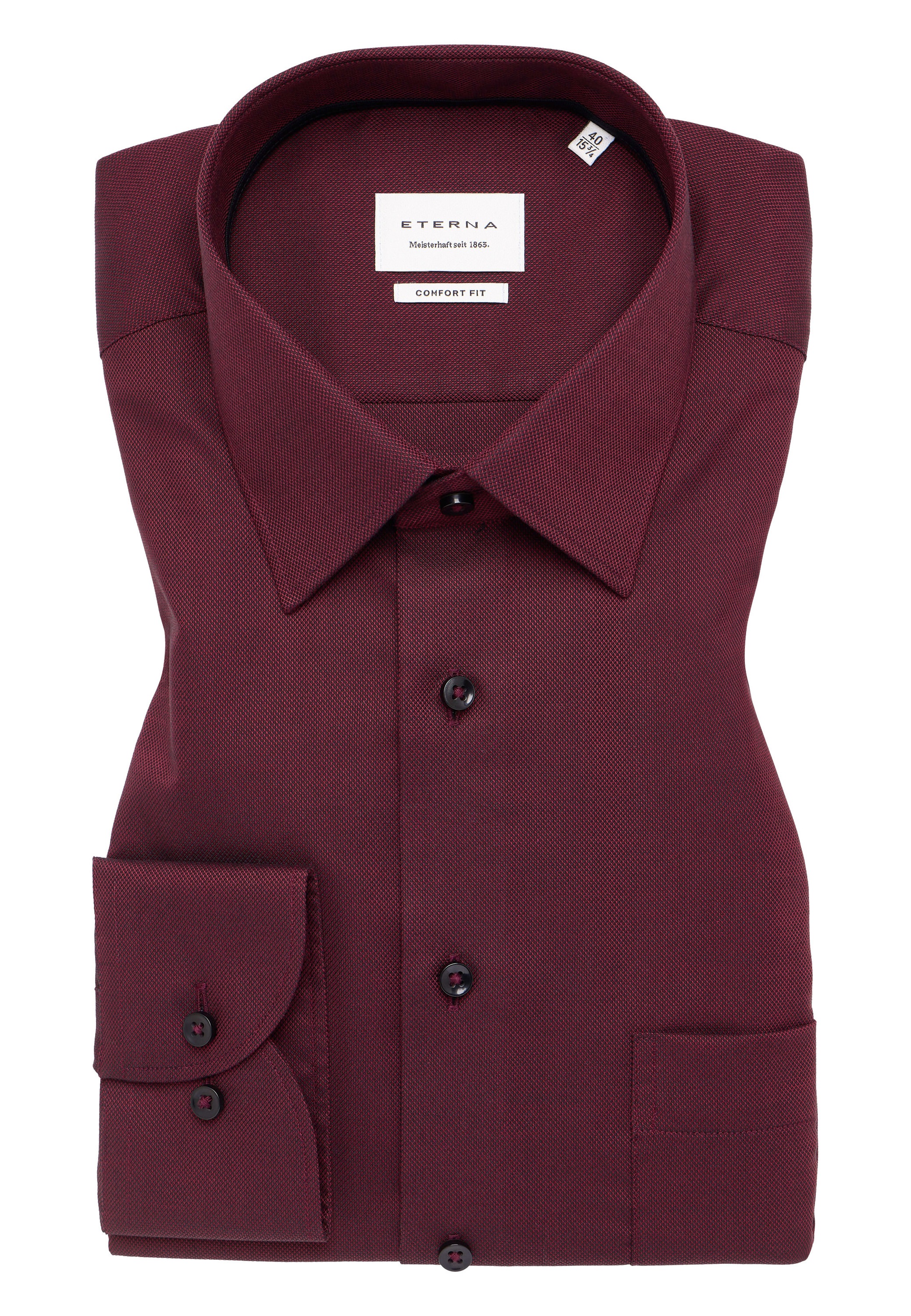 Eterna Langarmhemd »COMFORT FIT« NON IRON (bügelfrei)