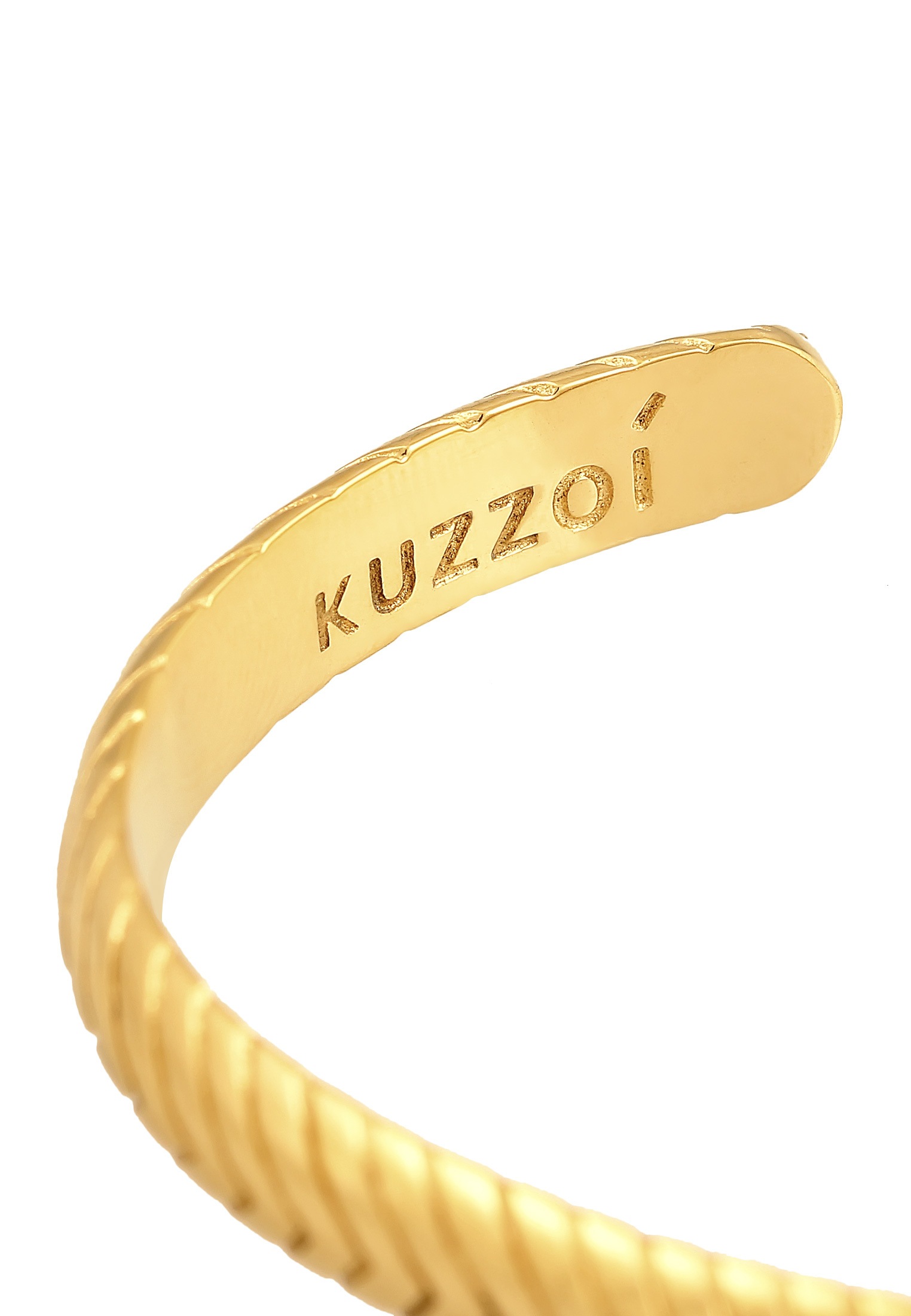 Kuzzoi Armreif »Armband Herren Armreif Oxidiert Verstellbar 925 Silber«