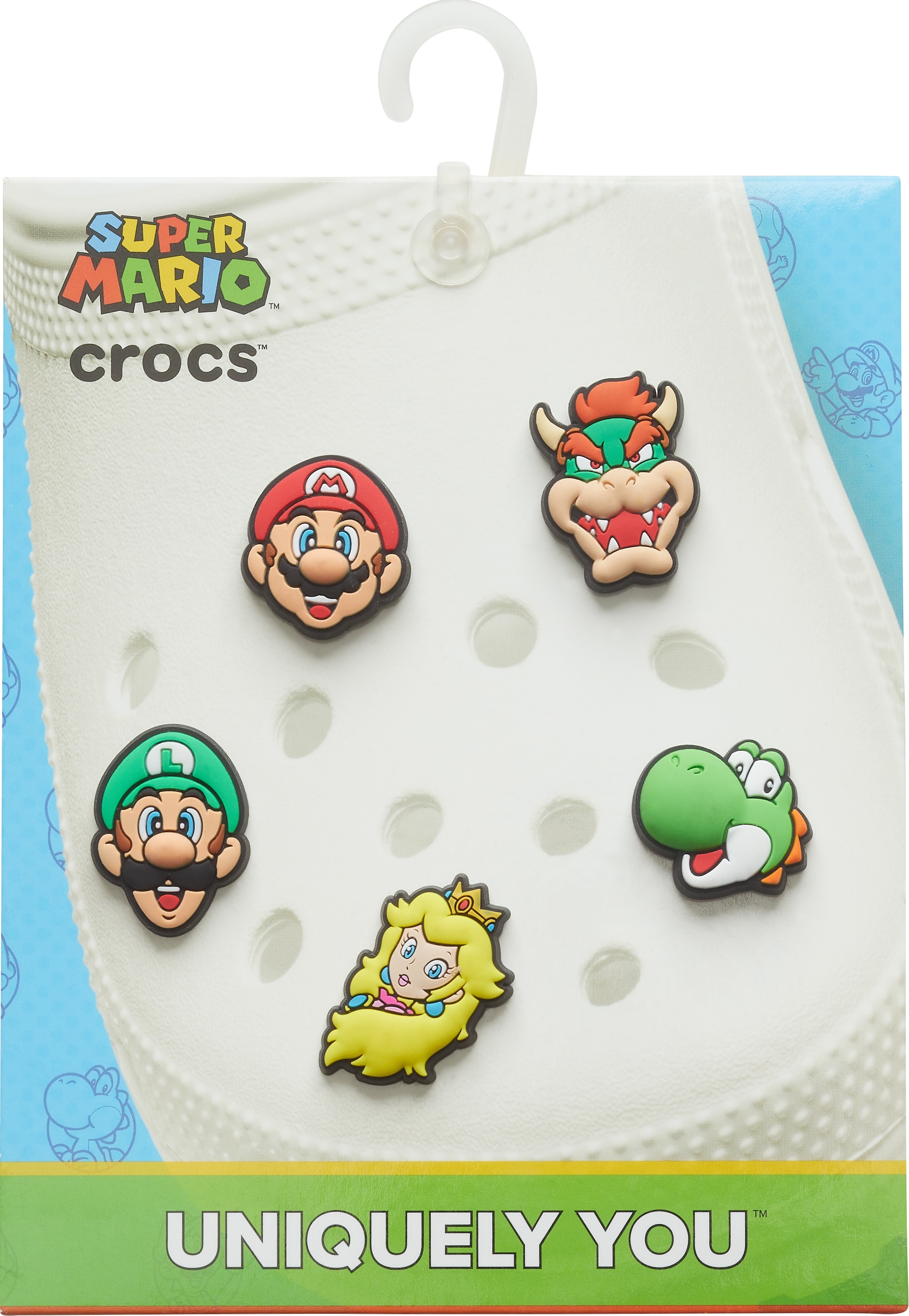 Crocs Schuhanstecker »Jibbitz™ Super Mario« Set, Kein Spielzeug. Nicht geeignet für Kinder unter 3 Jahren., 5 Stk. zum individuellen stylen
