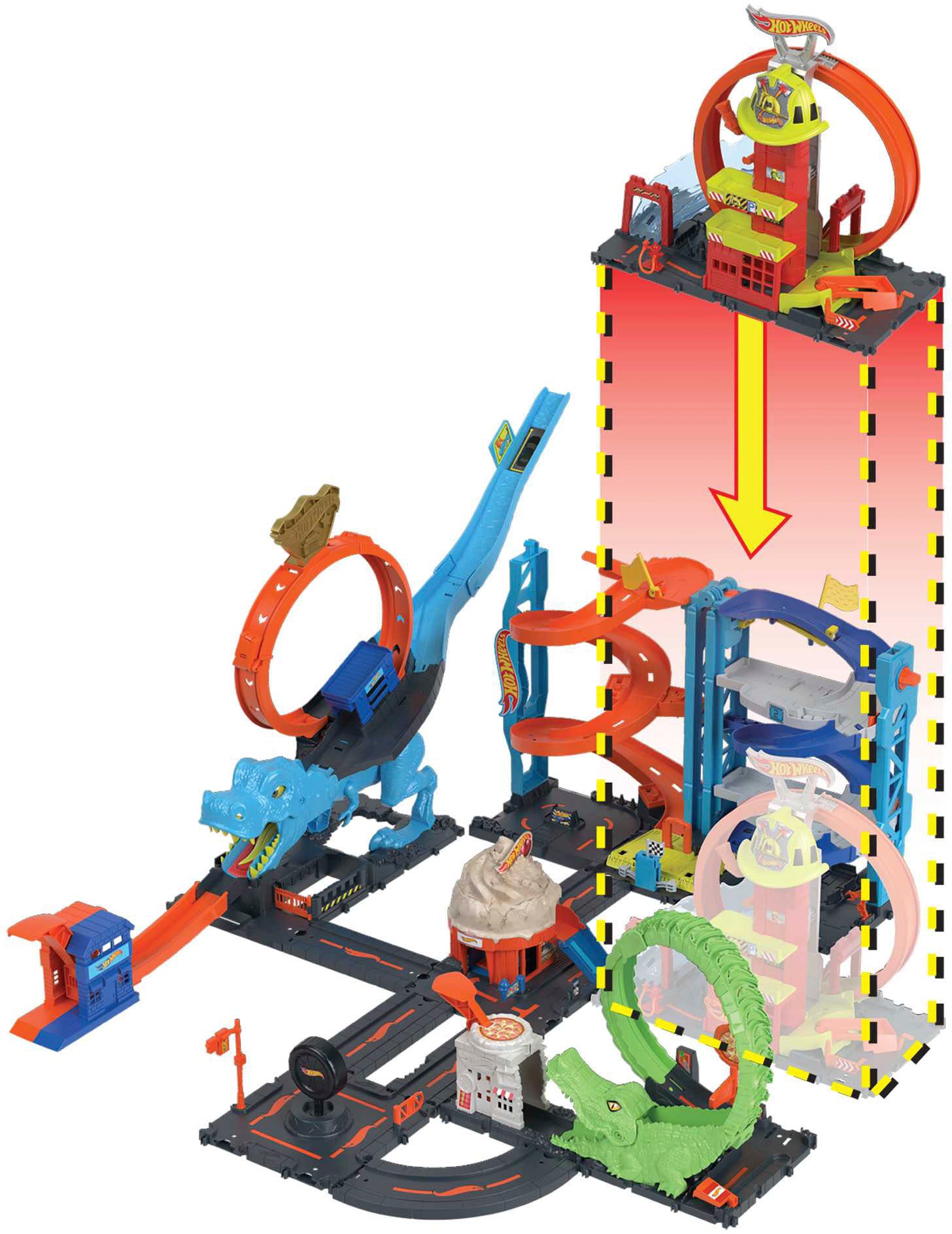 Hot Wheels Spiel-Gebäude »City Super Fire Station«