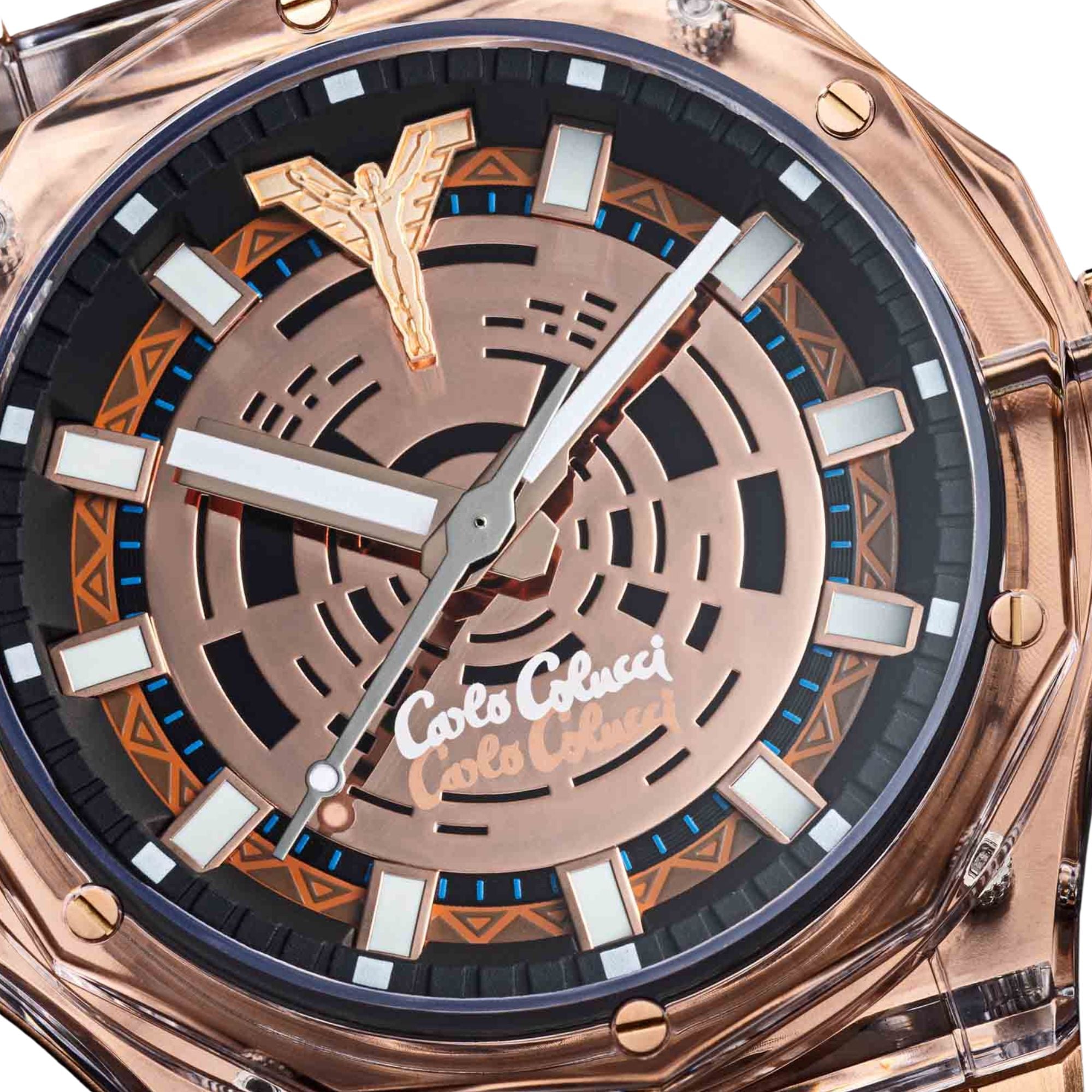 CARLO COLUCCI Quarzuhr »CC504-1« Armbanduhr, Herrenuhr, Silikonarmband, analog