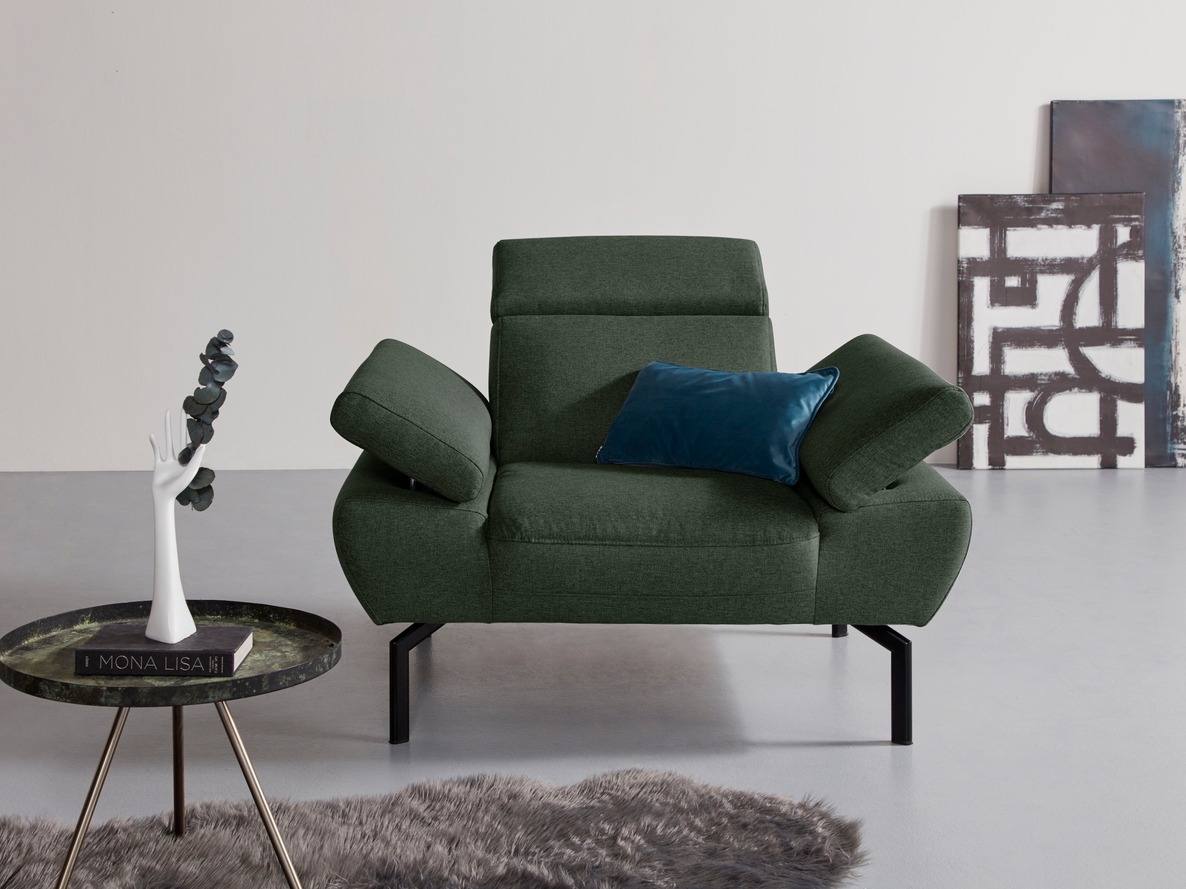 Rückenverstellung, Luxus«, »Trapino Style Sessel wahlweise online Places Luxus-Microfaser mit kaufen Lederoptik of in
